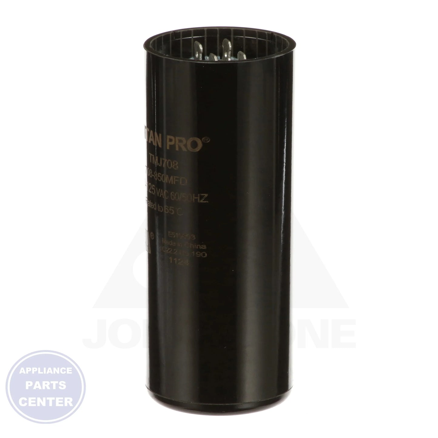 Motor Start Capacitors N/A TMJ708 - Detailed view of 708-850 MFD capacity