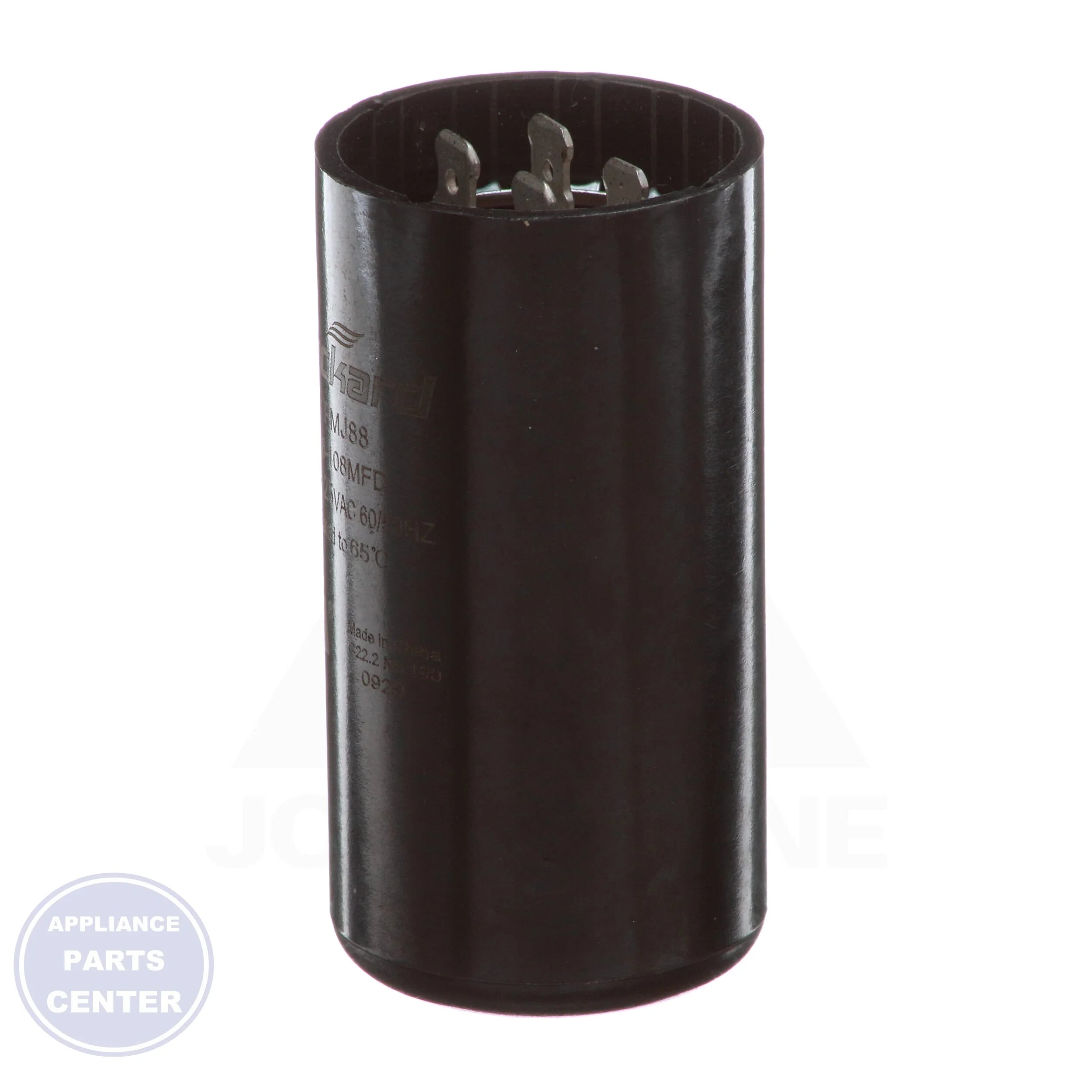 Motor Start Capacitors N/A TMJ88 - Detailed view of 88-108 MFD capacity and 125 volts