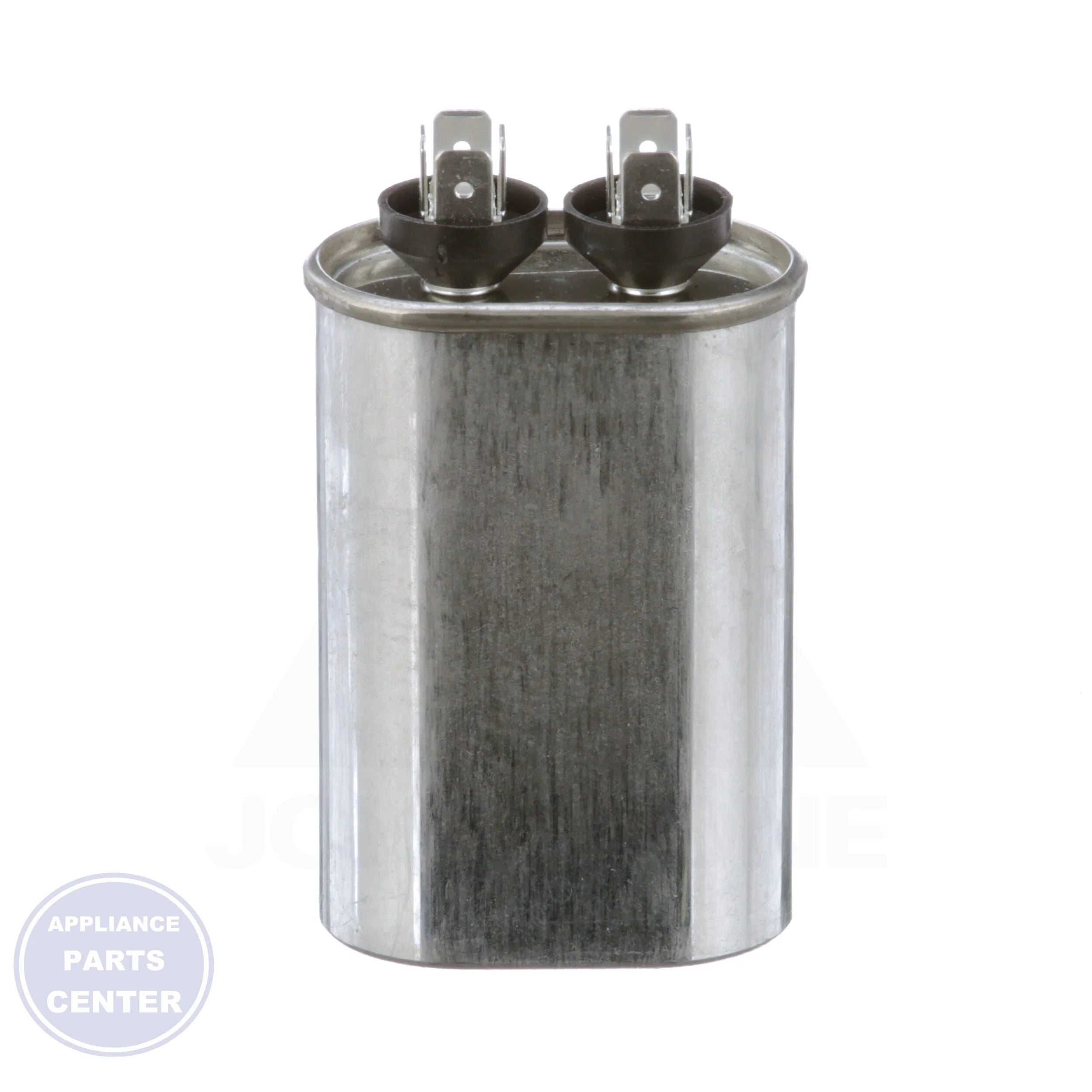 Titan PRO™ Motor Run Capacitor Oval TOC12.5 - Side view with specific measurements Mfd: 12.5 and Volts: 370