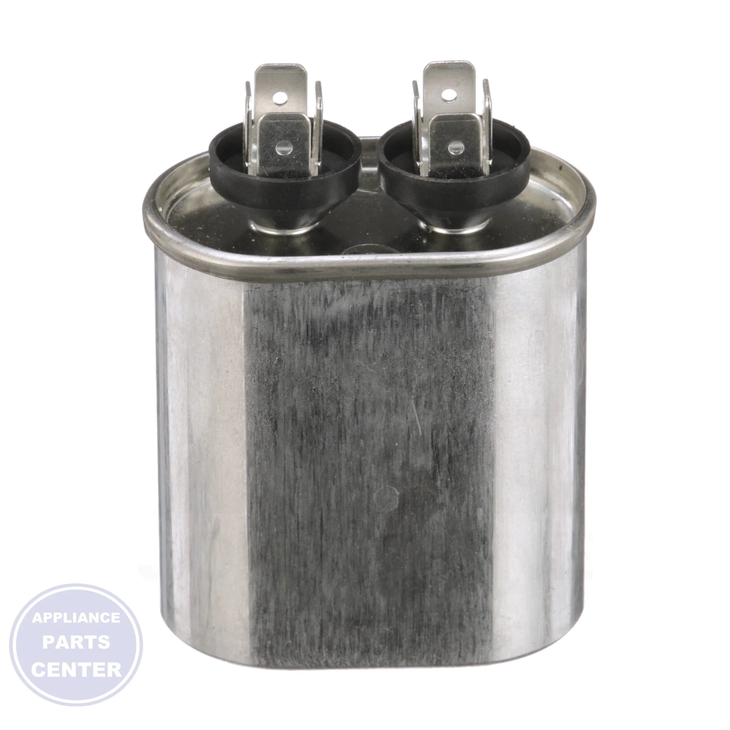 Titan PRO™ Motor Run Capacitor Oval TOC7.5 - Side view with 2-3/8" height and 1-5/16" width