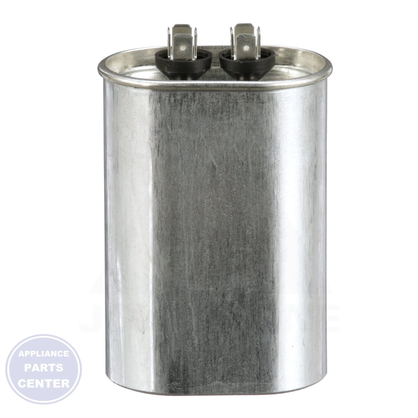 Motor Run Capacitor TOCF40 - Side view with 40 MFD capacitance and dual voltage design