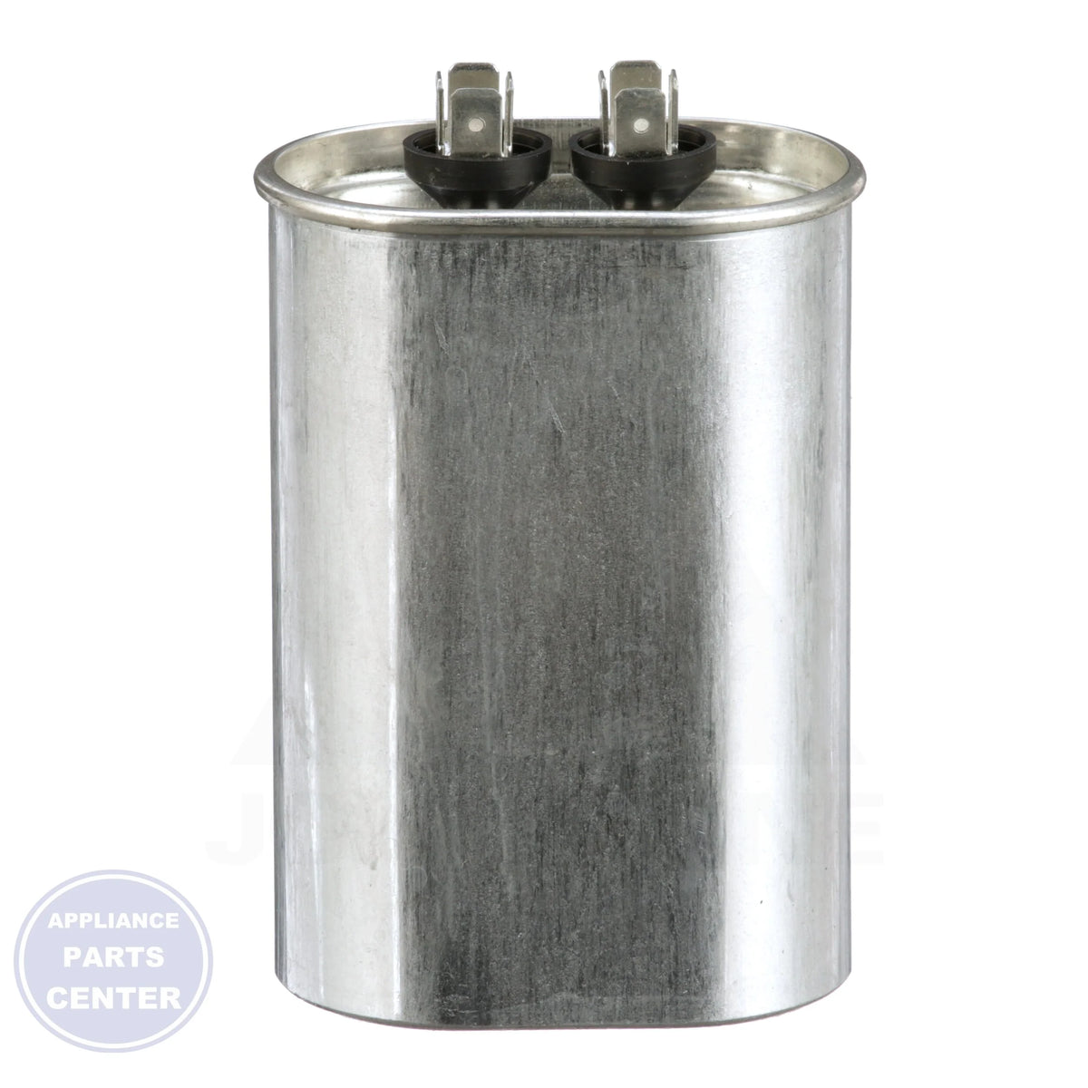 Motor Run Capacitor TOCF40 - Side view with 40 MFD capacitance and dual voltage design