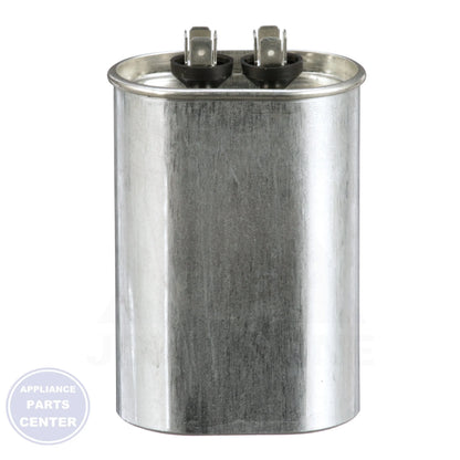 Motor Run Capacitor TOCF40 - Side view with 40 MFD capacitance and dual voltage design