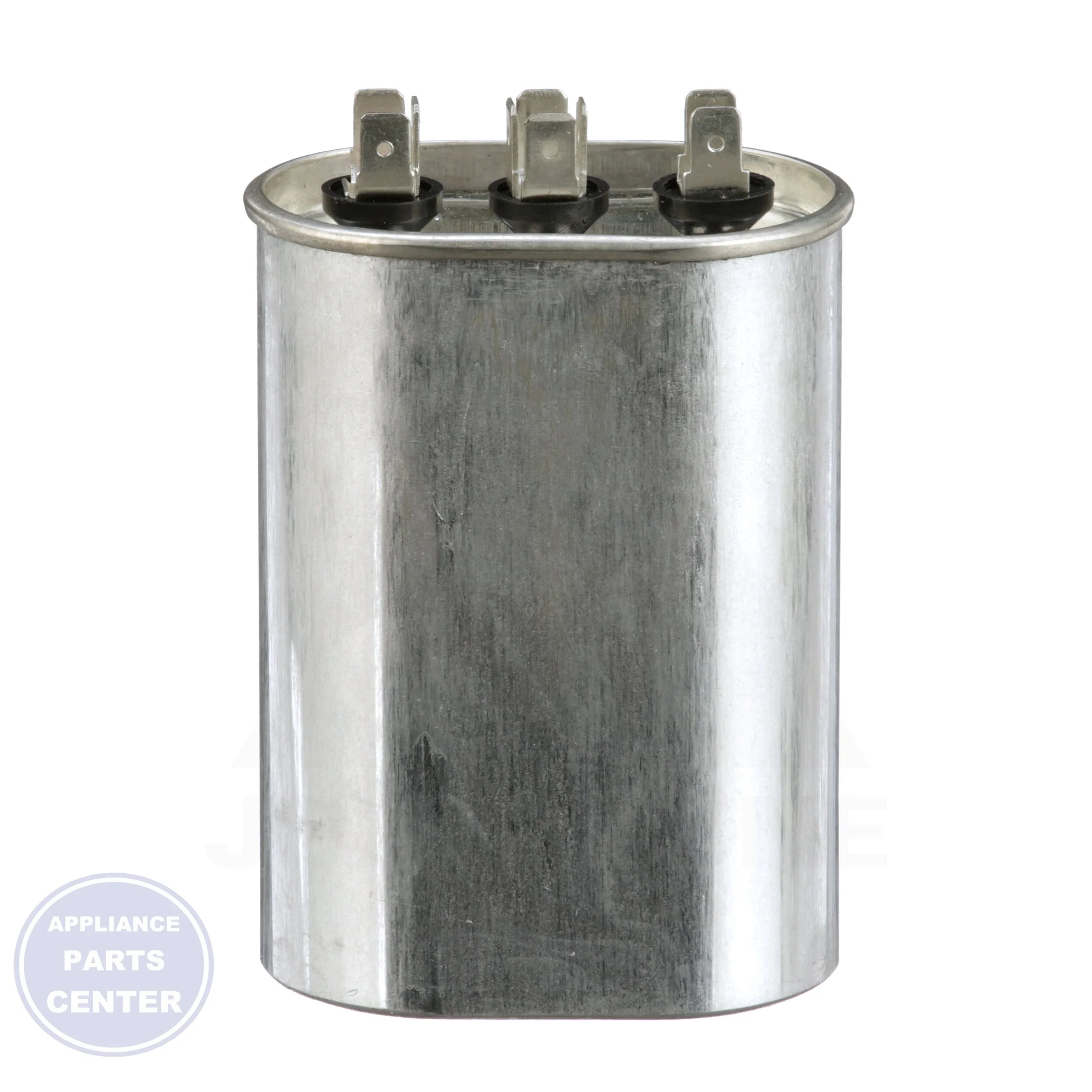 Titan PRO™ Dual Rated Motor Run Capacitor Oval TOCFD305 - Side view with 440/370V specifications