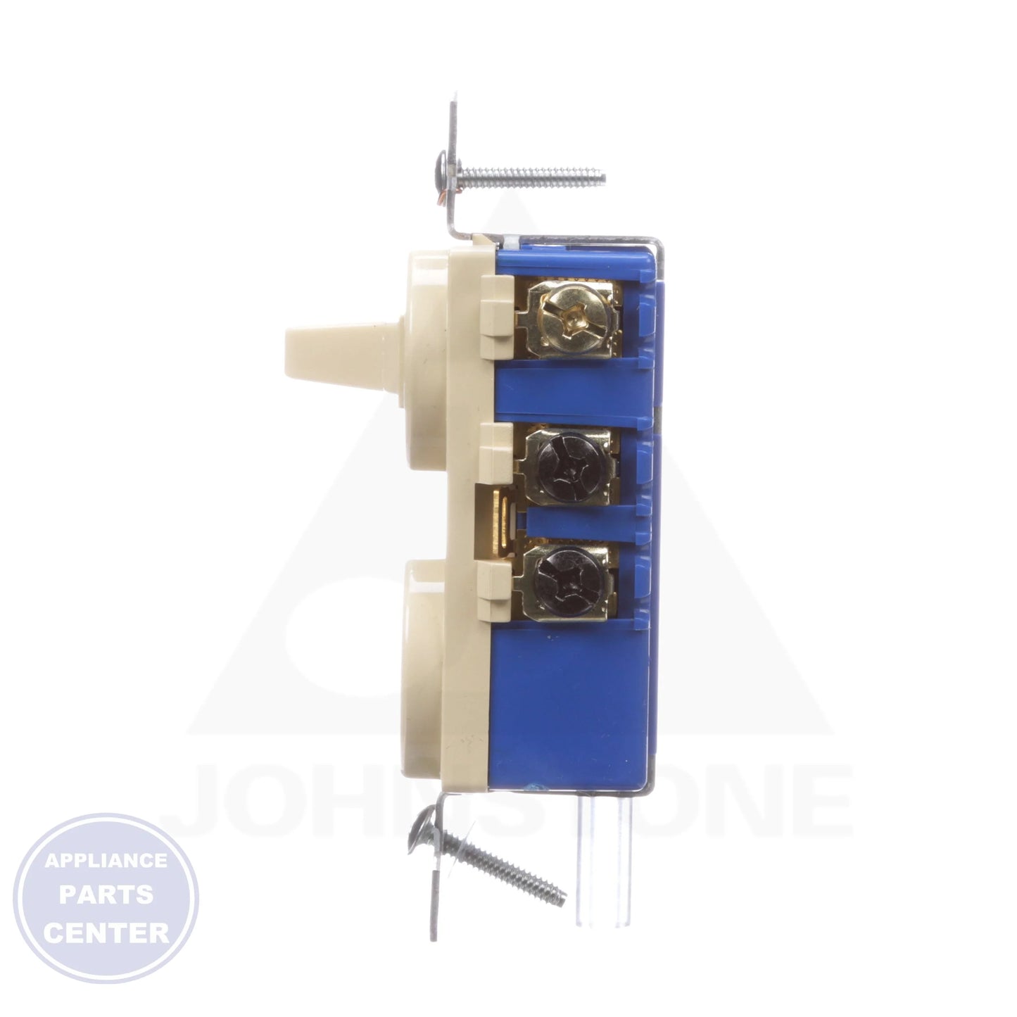 Combination Switches and Devices Toggle with Second Device TR274V - Detailed view of triple wipe line contacts and pilot light