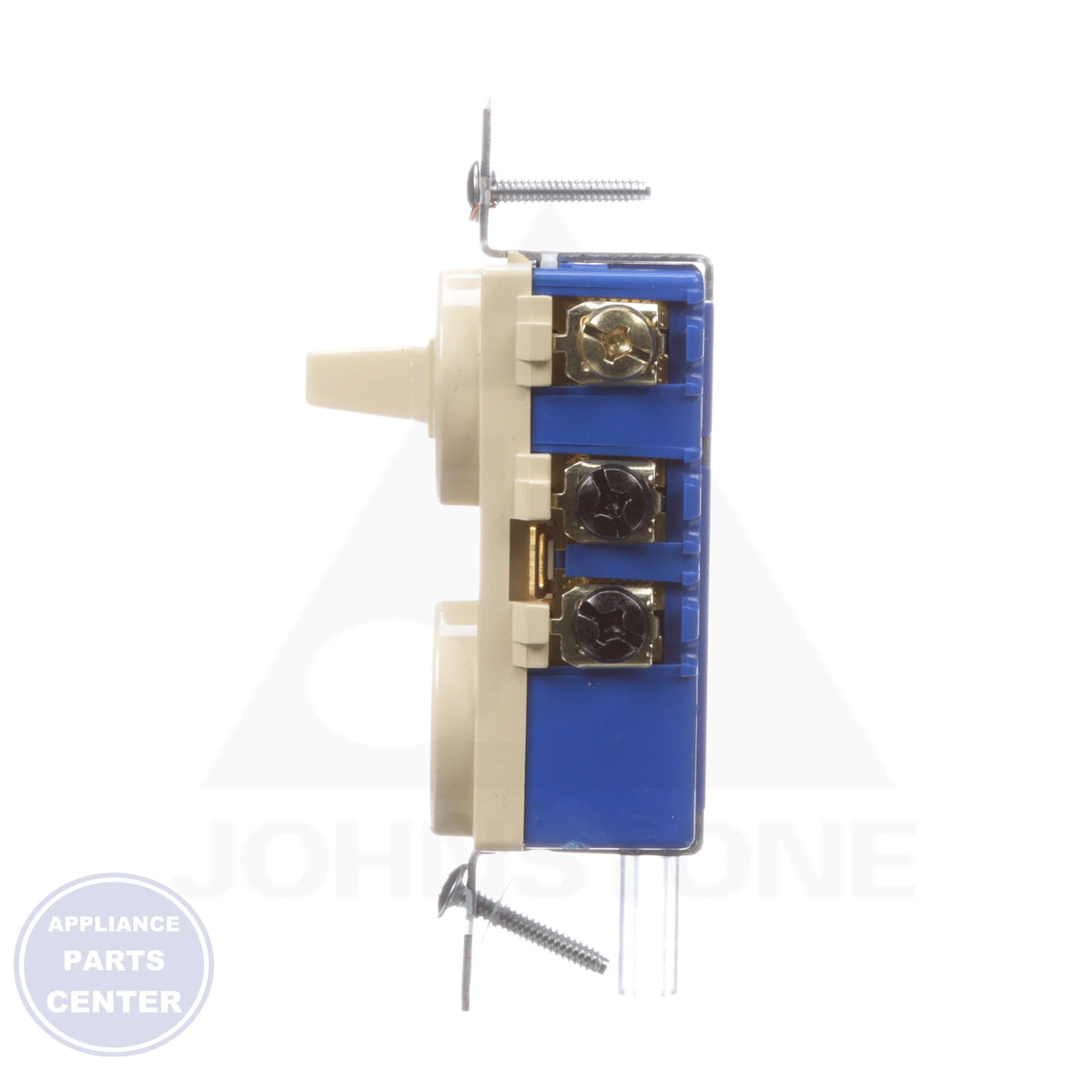 Combination Switches and Devices Toggle with Second Device TR274V - Detailed view of triple wipe line contacts and pilot light