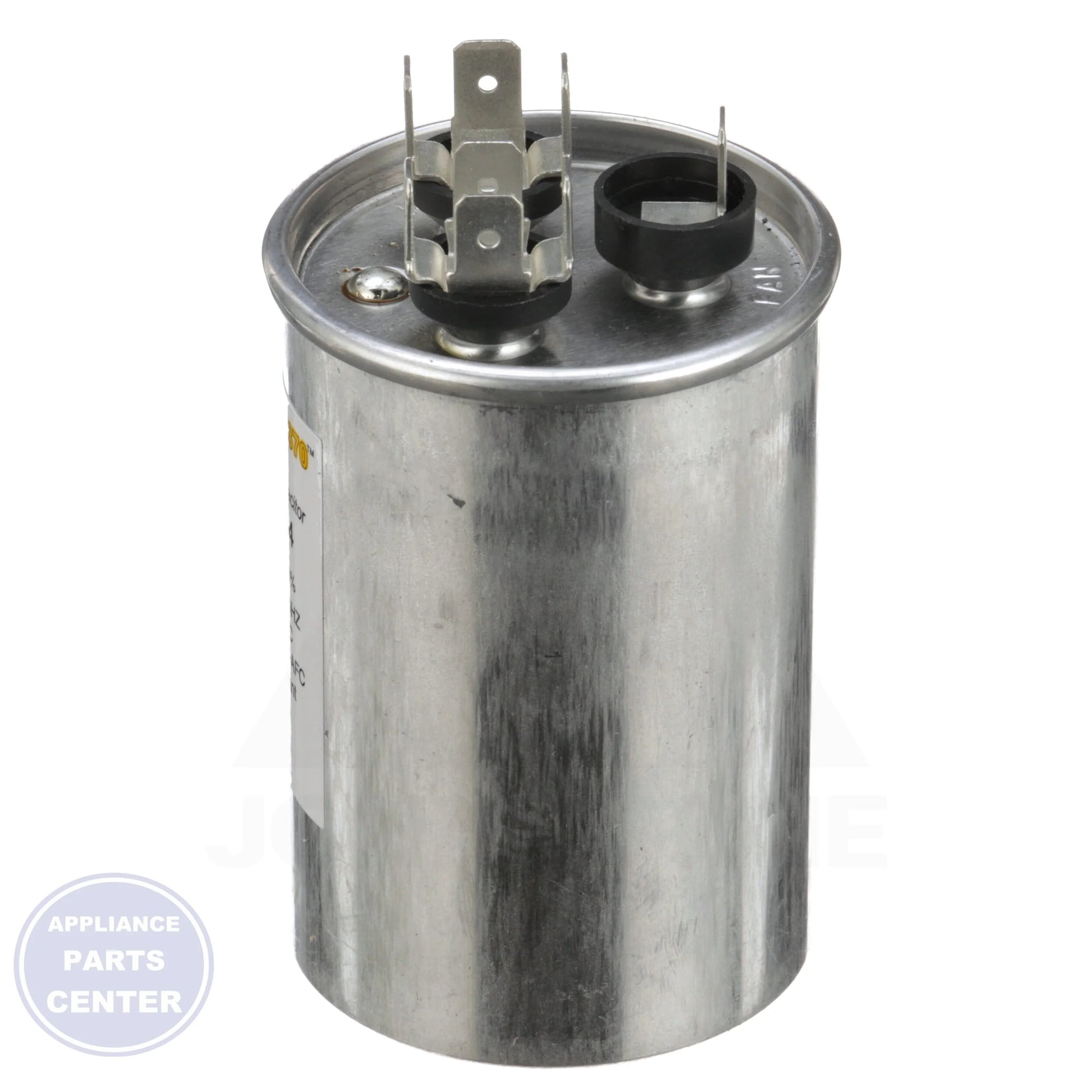 Titan PRO™ Dual Rated Motor Run Capacitor Round TRCD254 - Detailed view of 25/4 Mfd 370V specifications