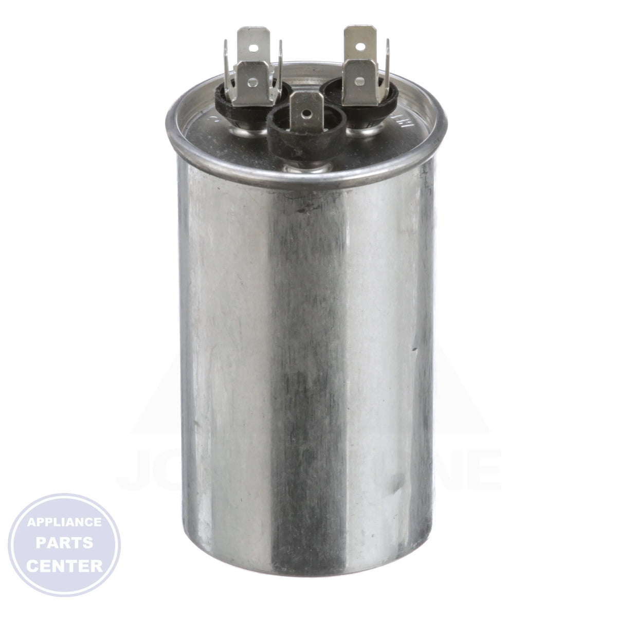 TRCD255 Dual Rated Motor Run Capacitor - Side view with 2' diameter and 4-1/4' height