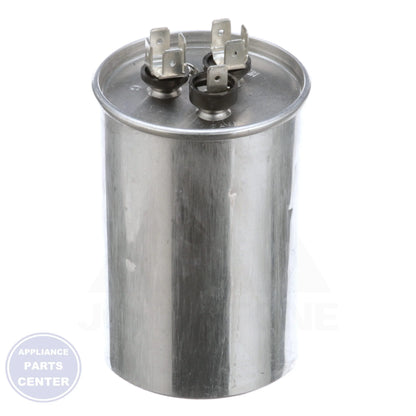 Dual Rated Motor Run Capacitor Round TRCD5575 - Side view with 2-1/2" Diameter and 4-3/4" Height