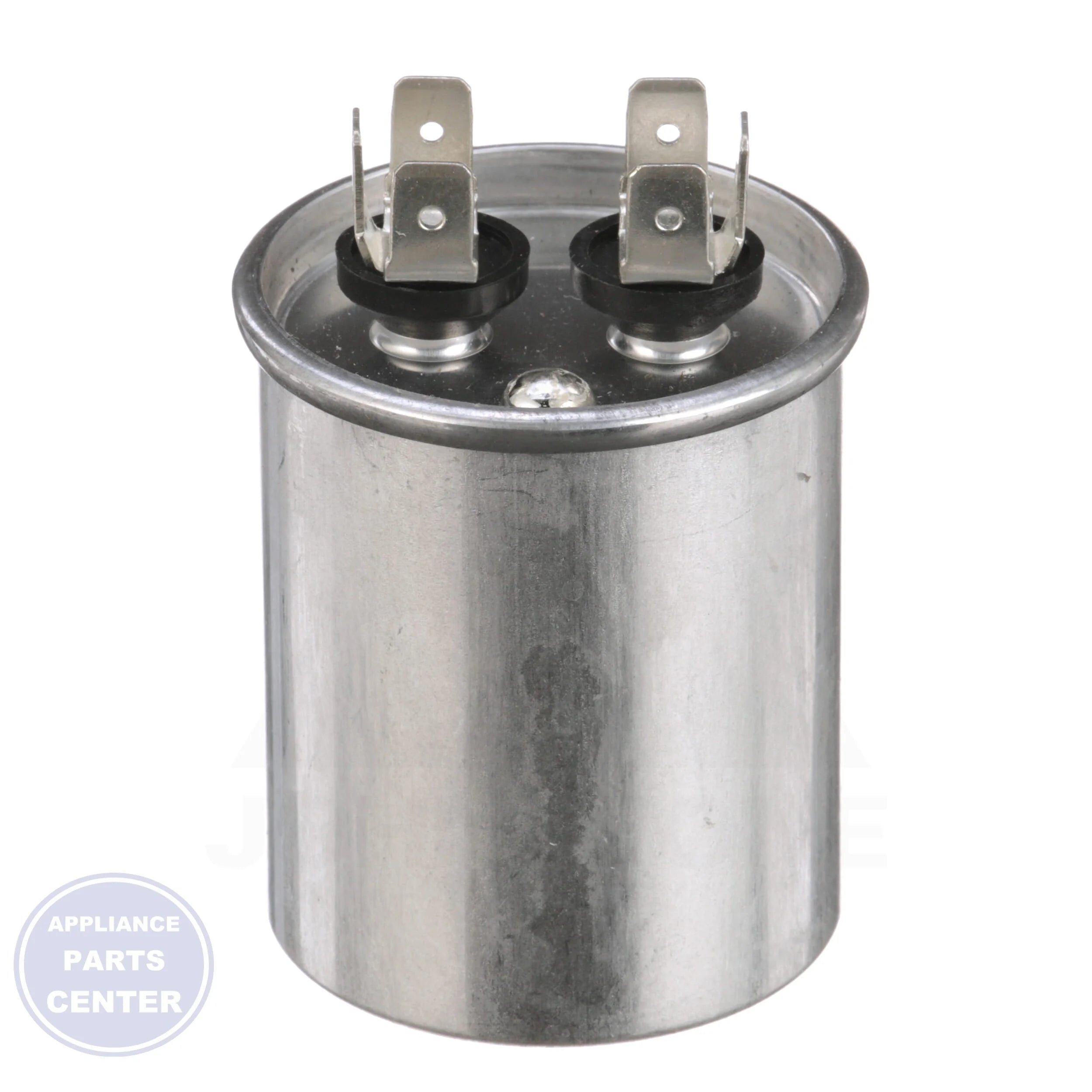 Titan PRO™ Motor Run Capacitor Round TRCF10 - Side view with 10 MFD capacity and 440/370V specs