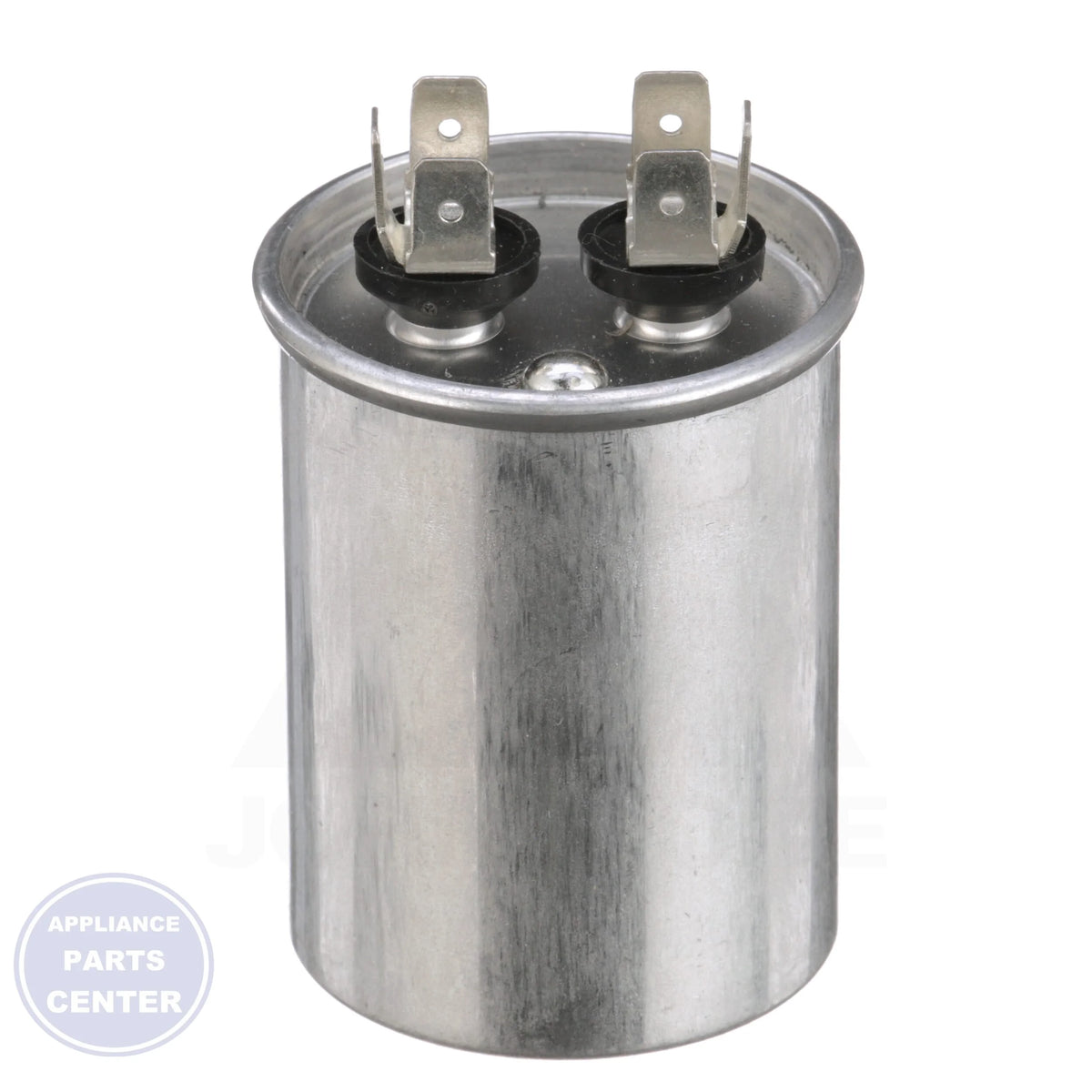 Motor Run Capacitor Round TRCF12.5 - Side view with 440/370-volt specs