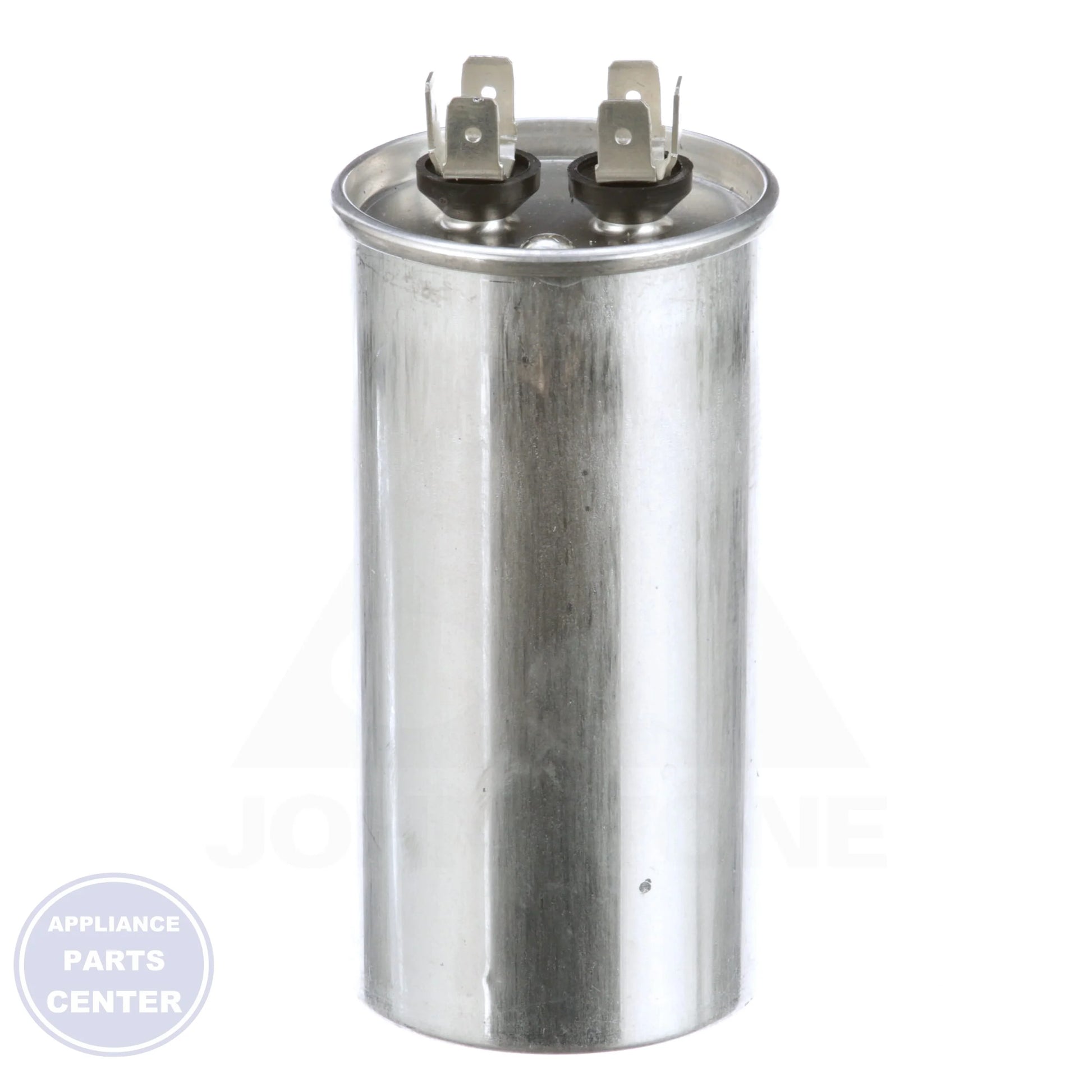 Motor Run Capacitor Round TRCF40 - Side view with 40 MFD capacitance and 440/370 volts