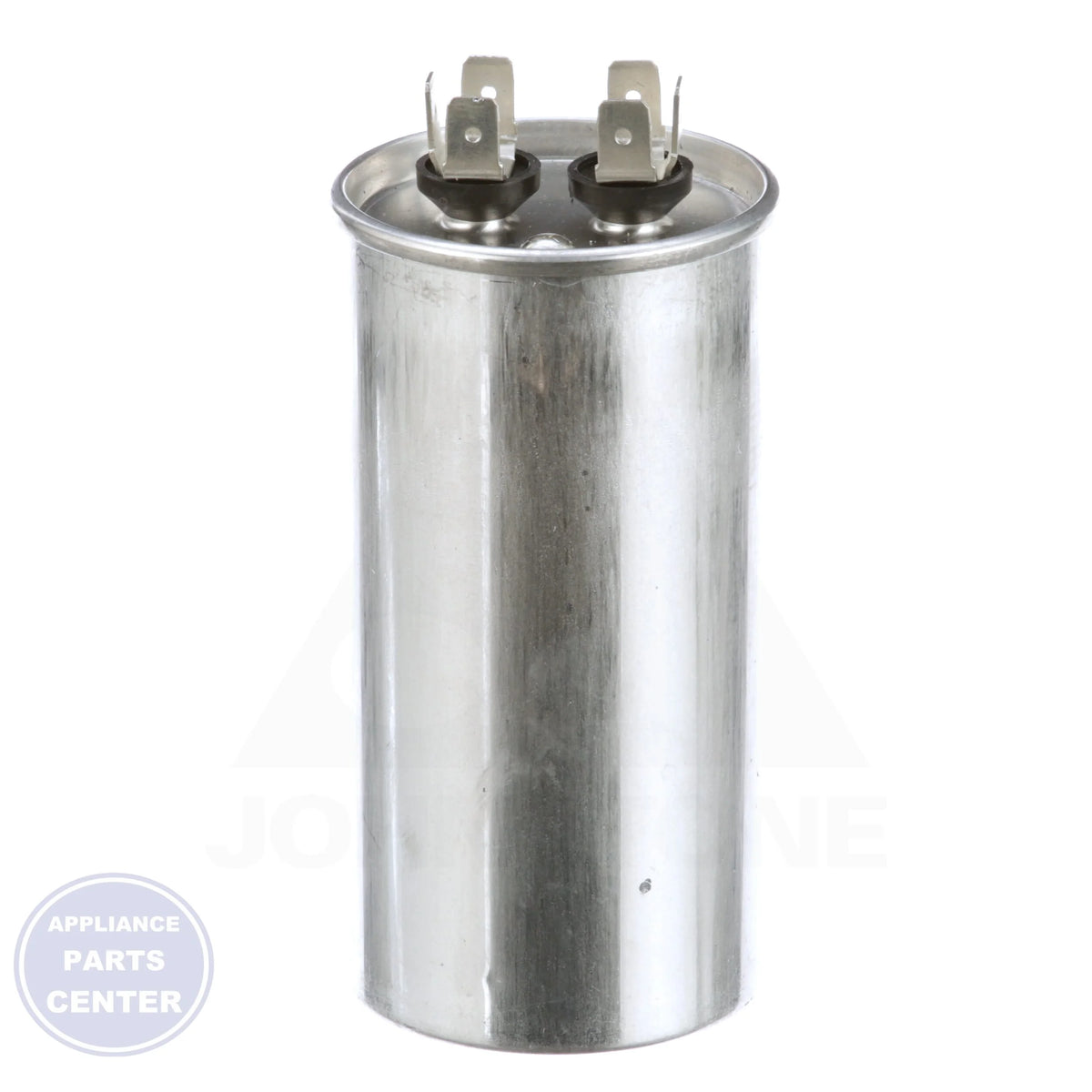 Motor Run Capacitor Round TRCF40 - Side view with 40 MFD capacitance and 440/370 volts