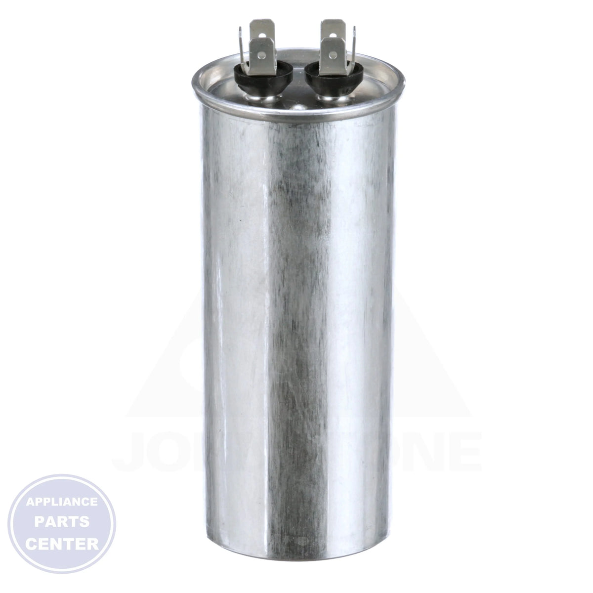 Motor Run Capacitor Round TRCF50 - Side view with 440/370 volt specs