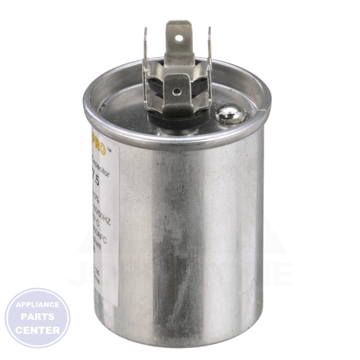 Titan PRO™ Motor Run Capacitor Round TRCF7.5 - Detailed view of heat-tolerant specifications