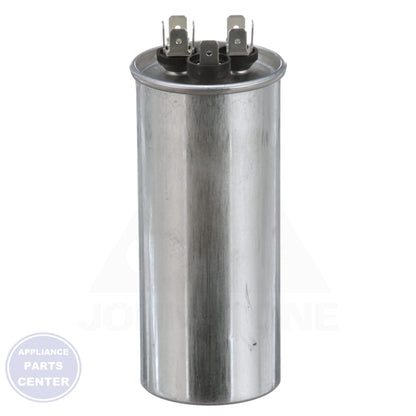 Titan PRO™ Dual Rated Motor Run Capacitor Round TRCFD354 - Side view with 35/4 Mfd and 440/370V specs