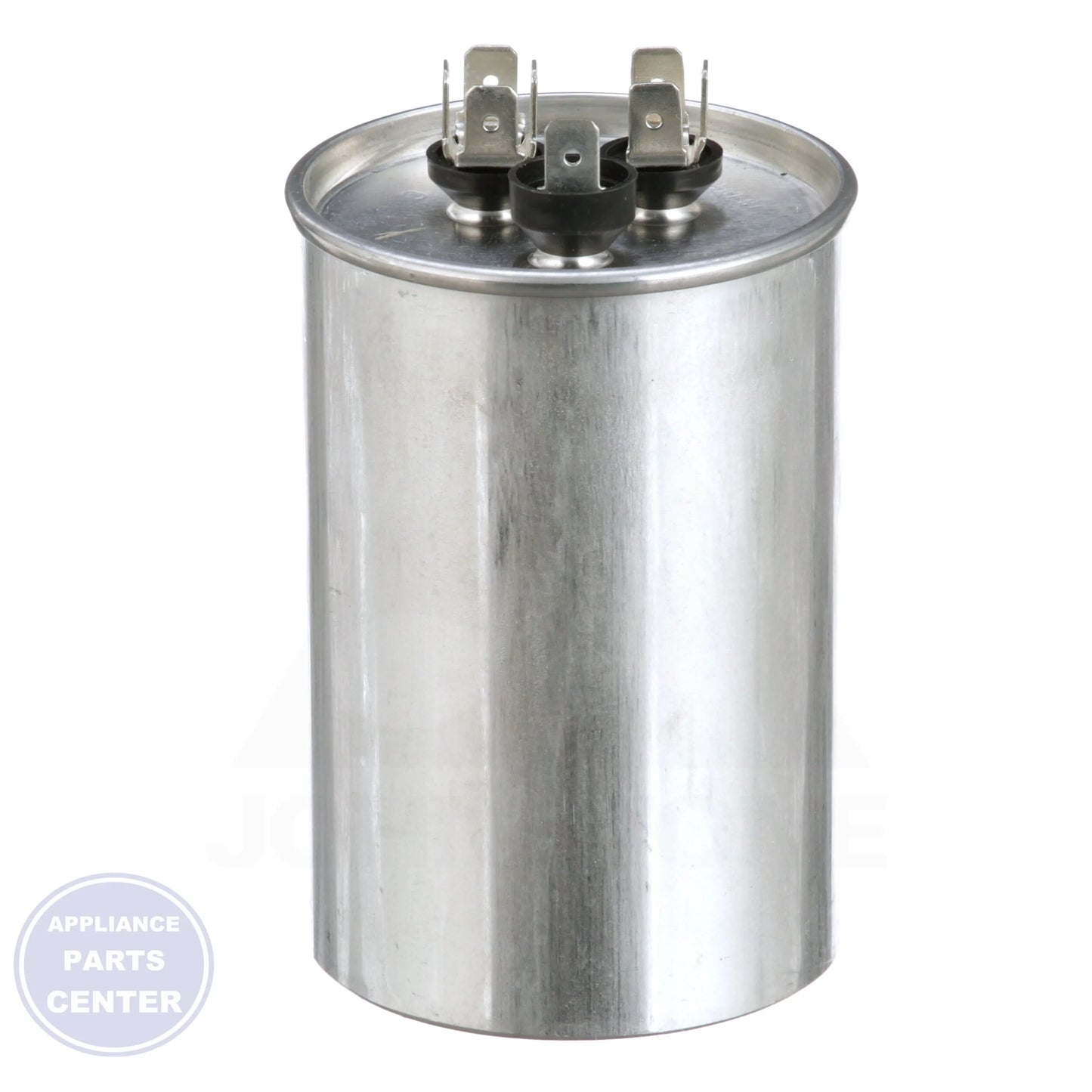 Dual Rated Motor Run Capacitor Round TRCFD403 - Side view with 440/370V specifications