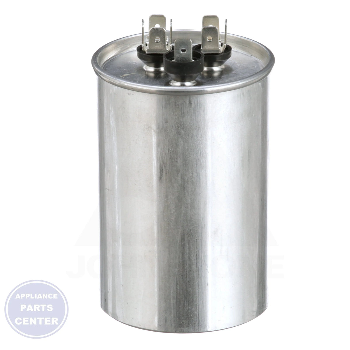 Dual Rated Motor Run Capacitor Round TRCFD403 - Side view with 440/370V specifications