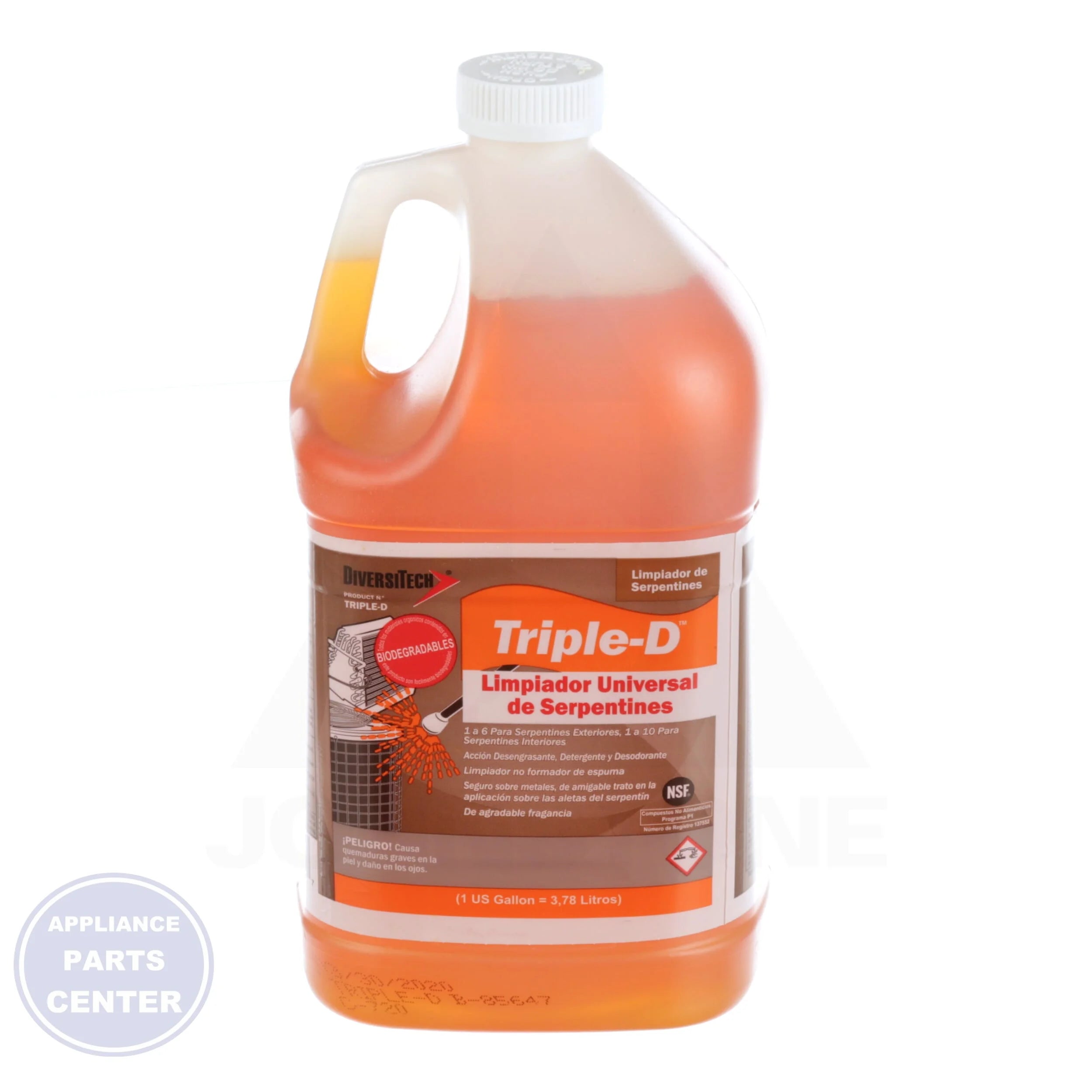 Triple D Universal Coil Cleaner - Side view with 1 Gallon capacity