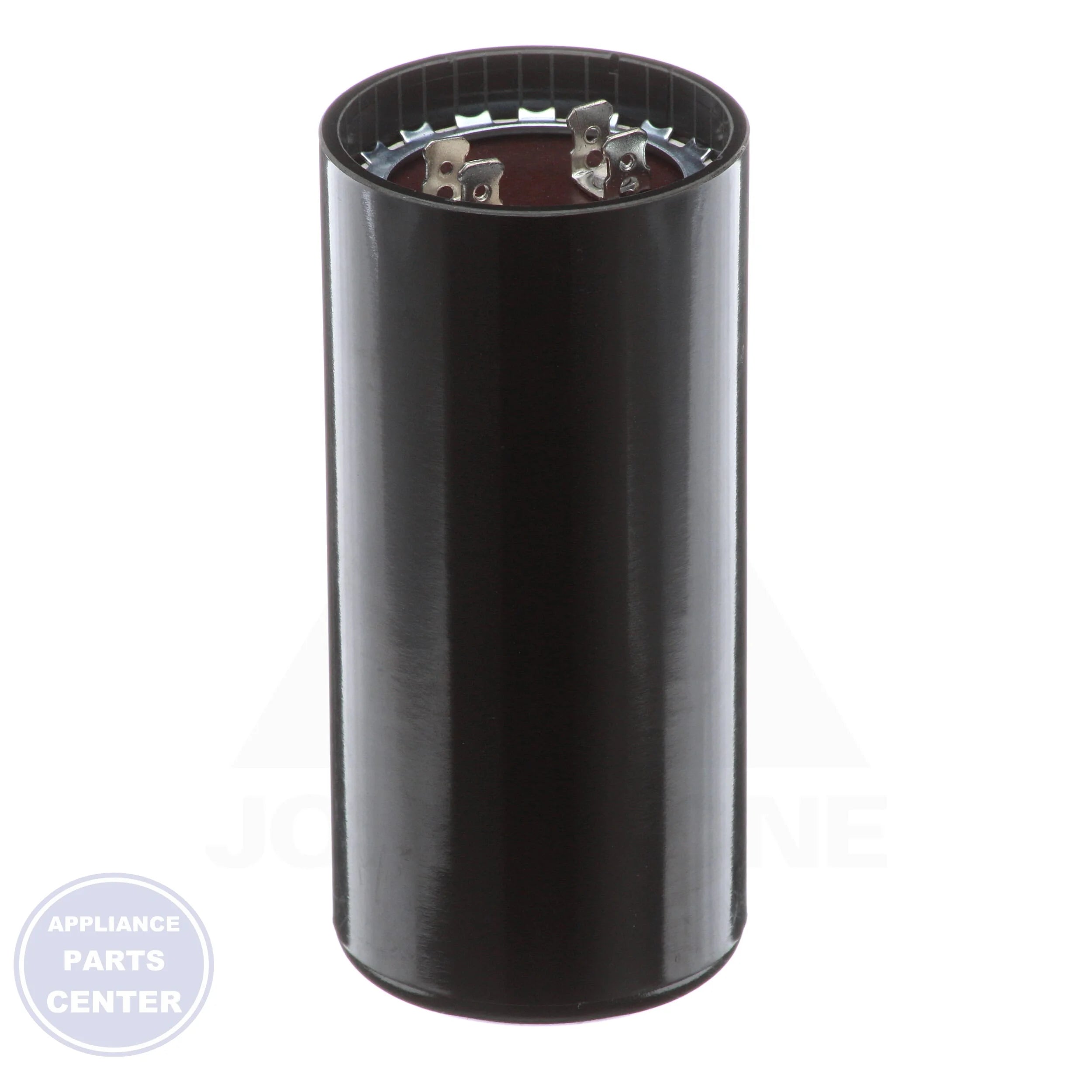 TRMJ108 Motor Start Capacitors N/A - Side view with 108-130 Mfd and 330 Volts specs