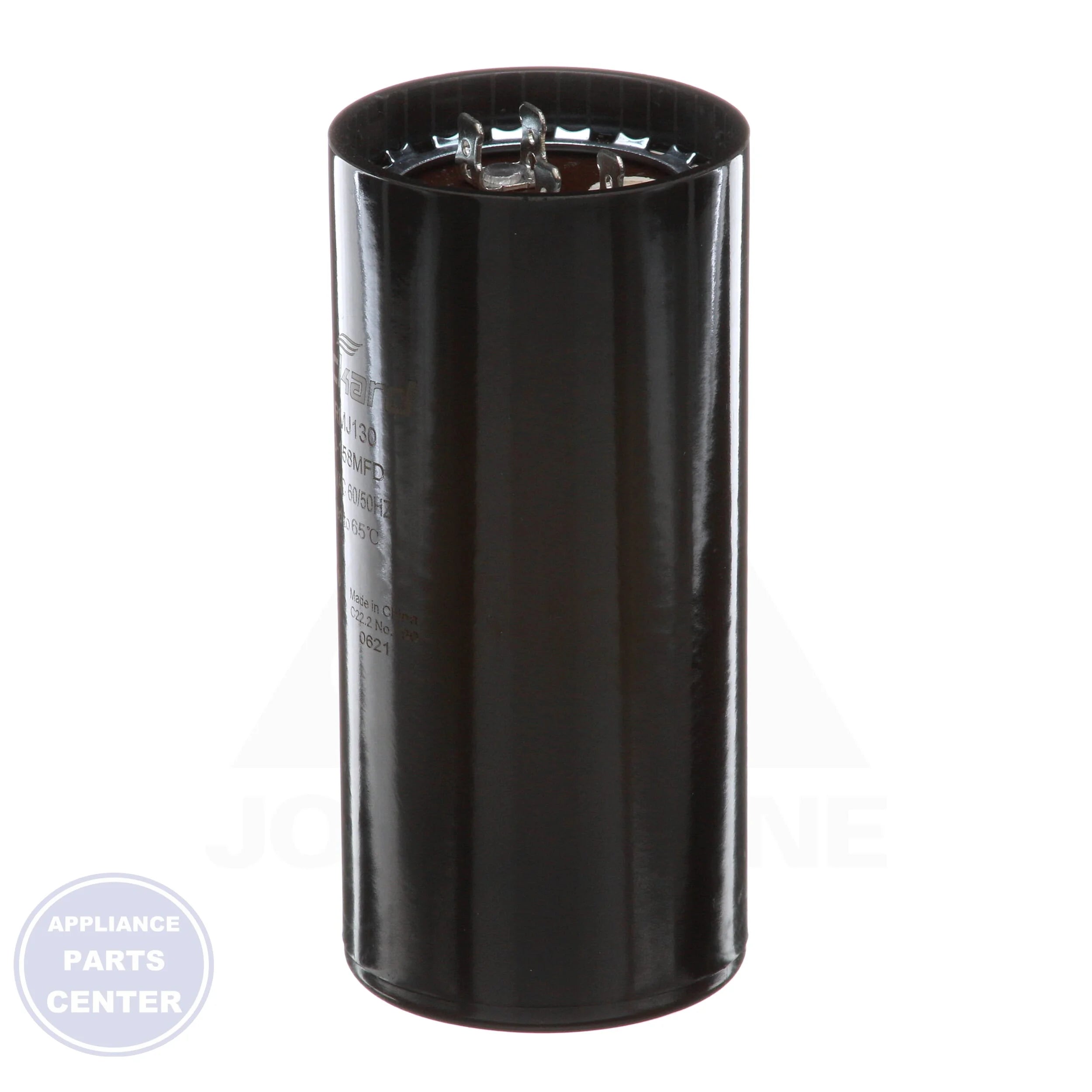 Motor Start Capacitors N/A TRMJ130 - Detailed view of 130-158 Mfd, 330 Volts