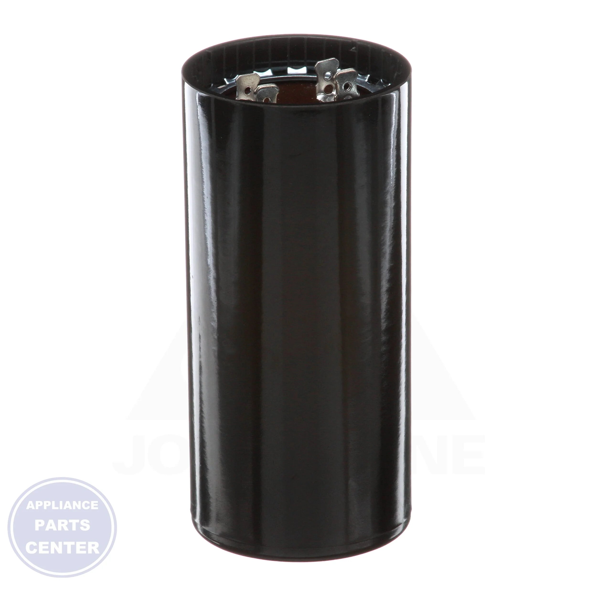 Motor Start Capacitors N/A TRMJ130 - Side view with 2-1/16" diameter and 4-3/8" height