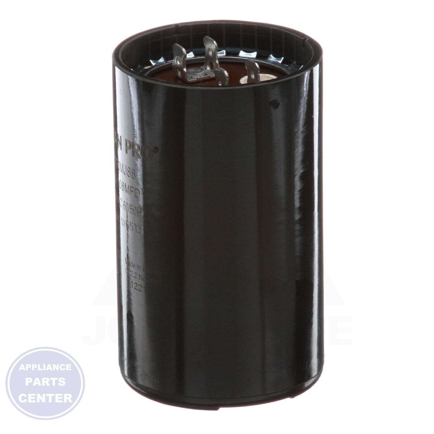 Motor Start Capacitors N/A TRMJ88 - Detailed view of 2-1/16" diameter and 3-3/8" height
