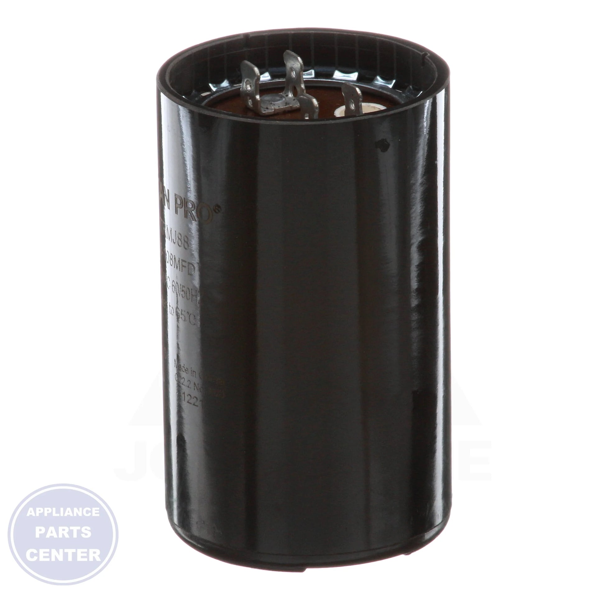 Motor Start Capacitors N/A TRMJ88 - Detailed view of 2-1/16" diameter and 3-3/8" height