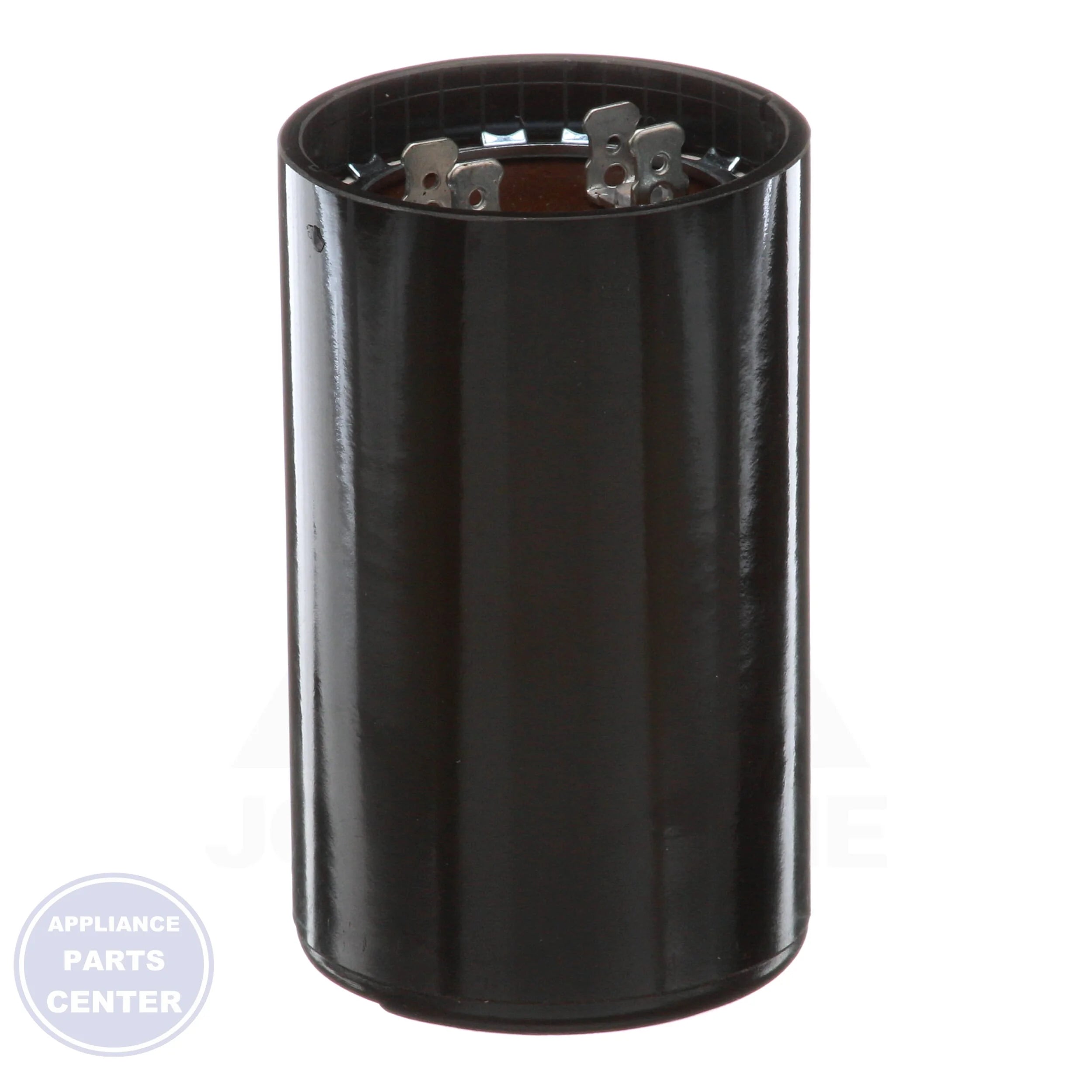 Motor Start Capacitors N/A TRMJ88 - Side view with 88-108 Mfd capacity and 330V specs
