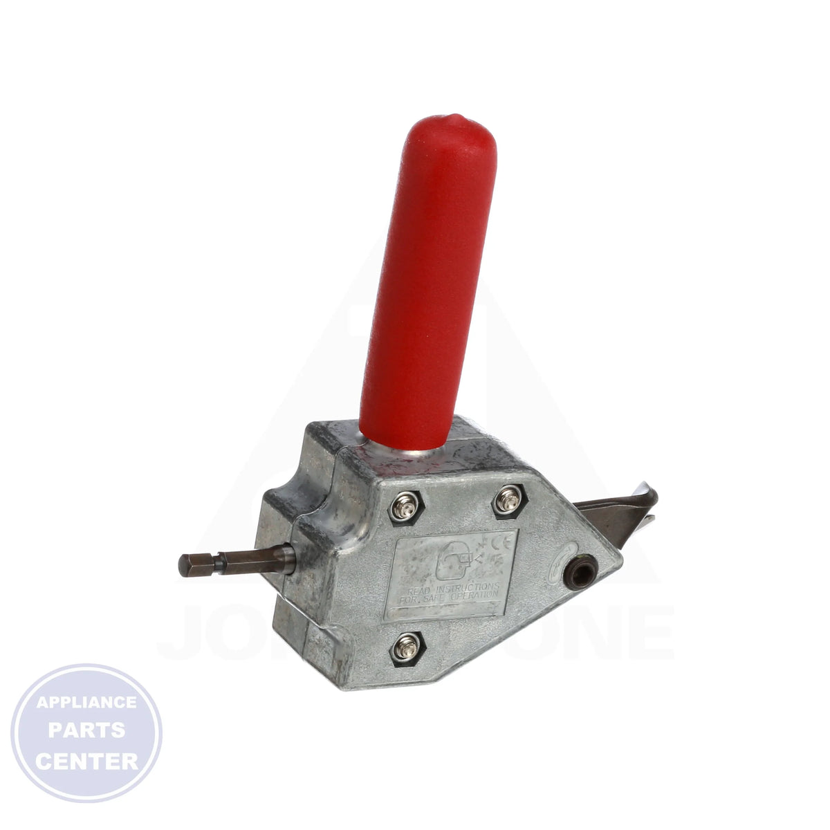 TurboShear TS1 - Side view with 20-gauge sheet metal cutting specs