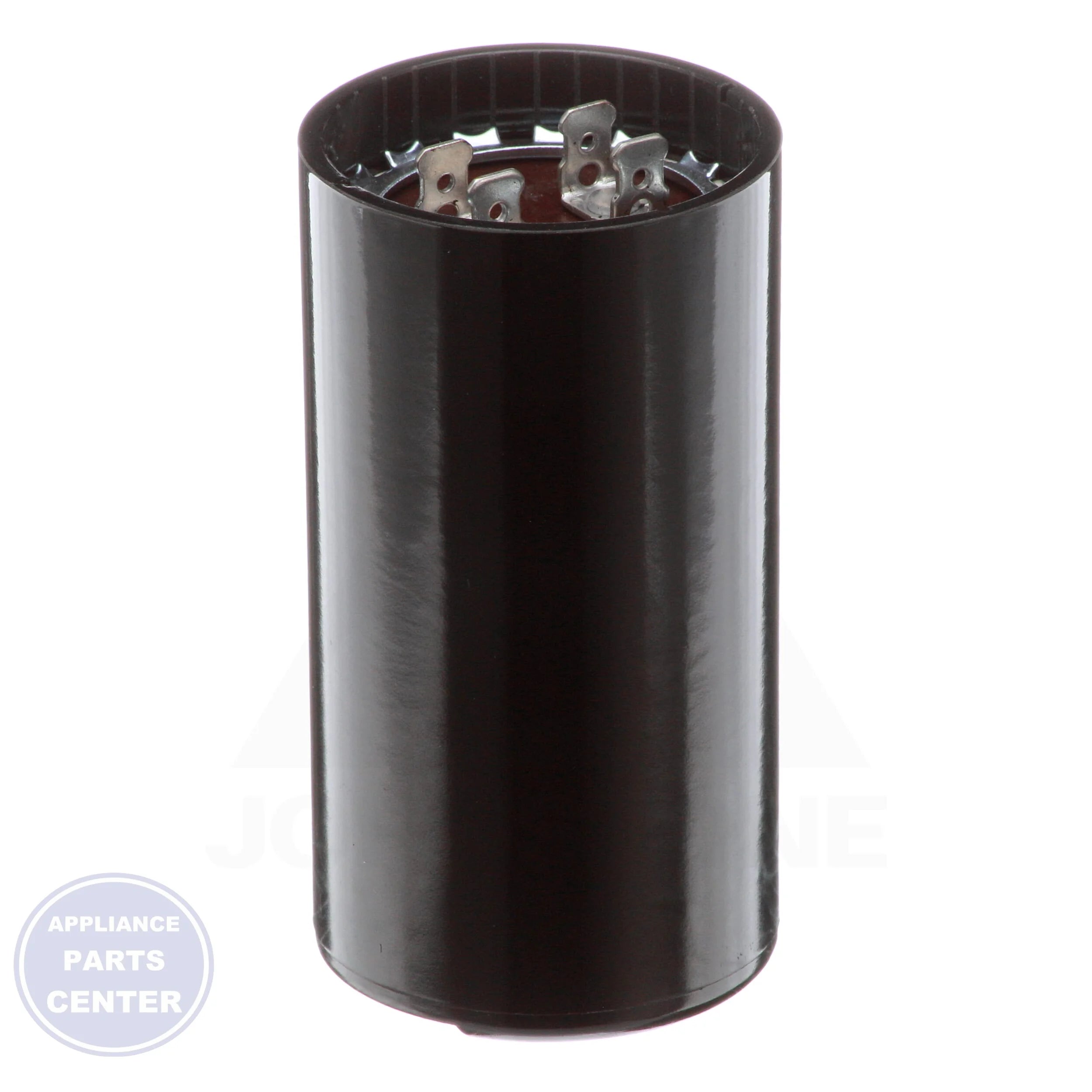 Motor Start Capacitors N/A TTMJ108 - Side view with 1-13/16" diameter and 3-3/8" height