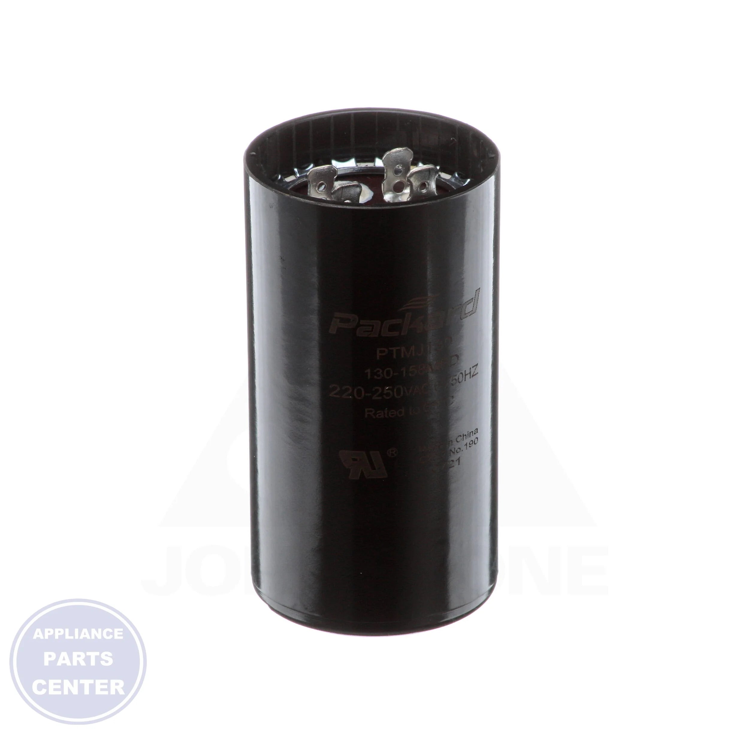 TTMJ130 - Side view with 220-250 volts and 130-158 MFD capacity