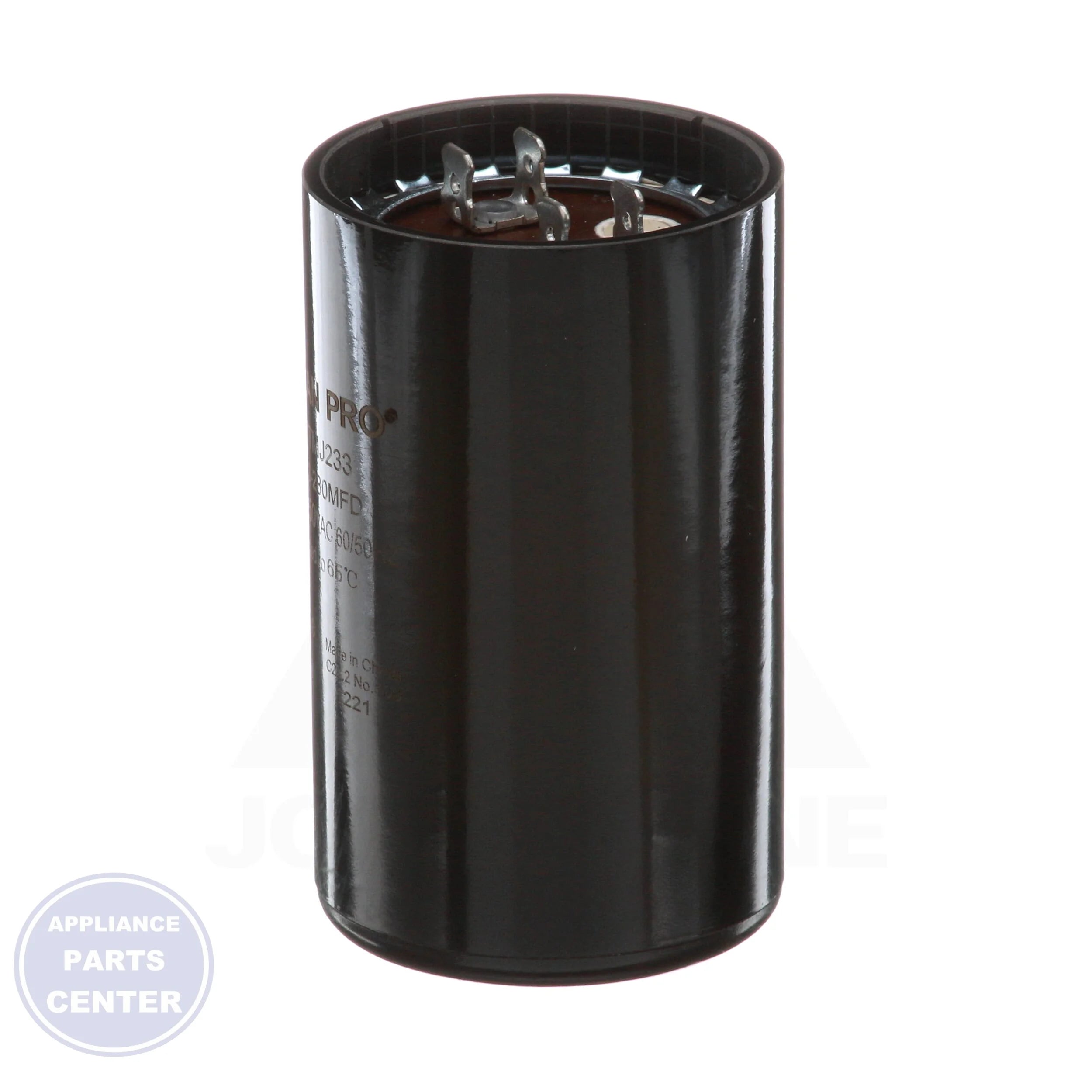 Motor Start Capacitors N/A TTMJ233 - Detailed view of moisture and oil resistant round case