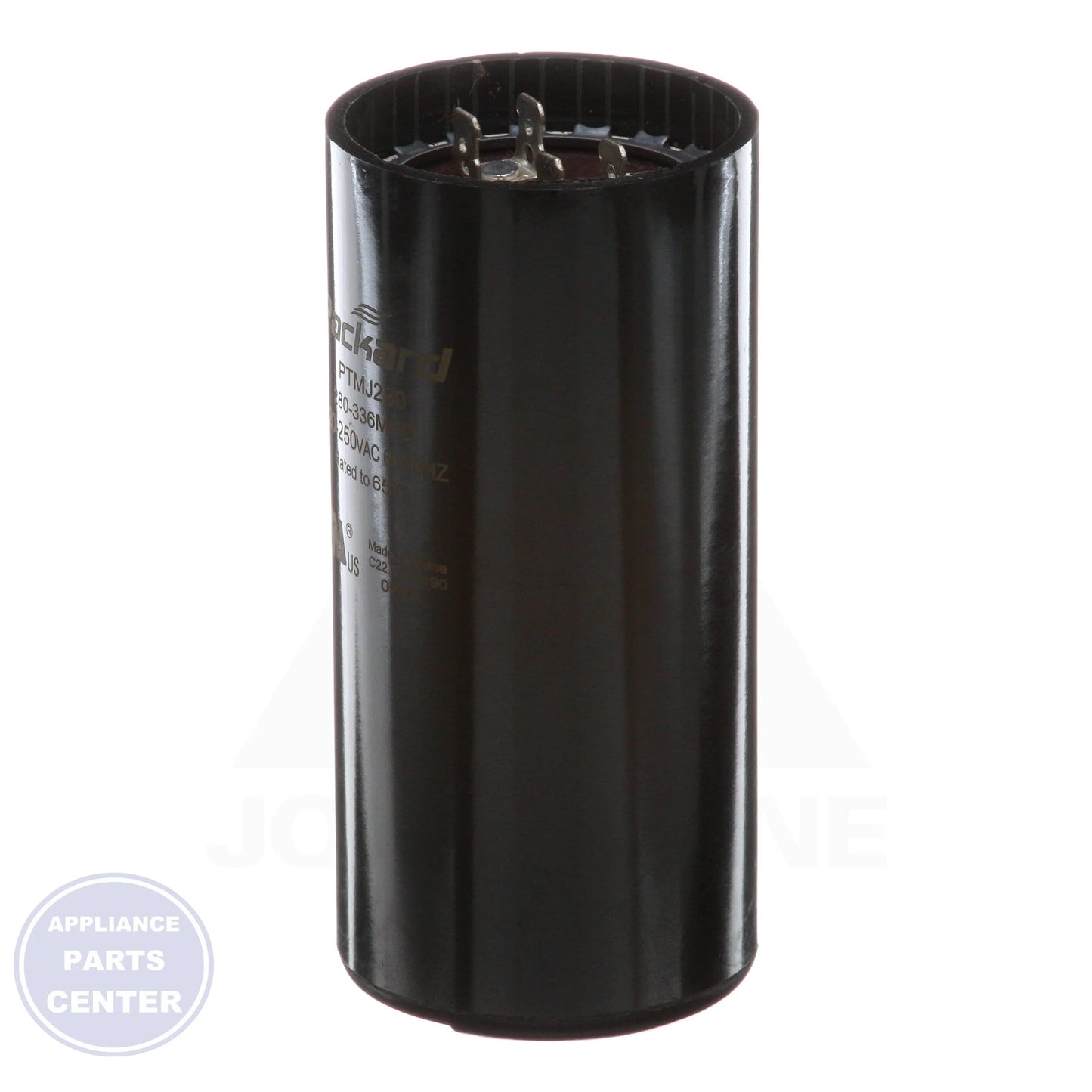 Motor Start Capacitors N/A TTMJ280 - Detailed view of 280-336 MFD capacitance and 220-250 VAC support