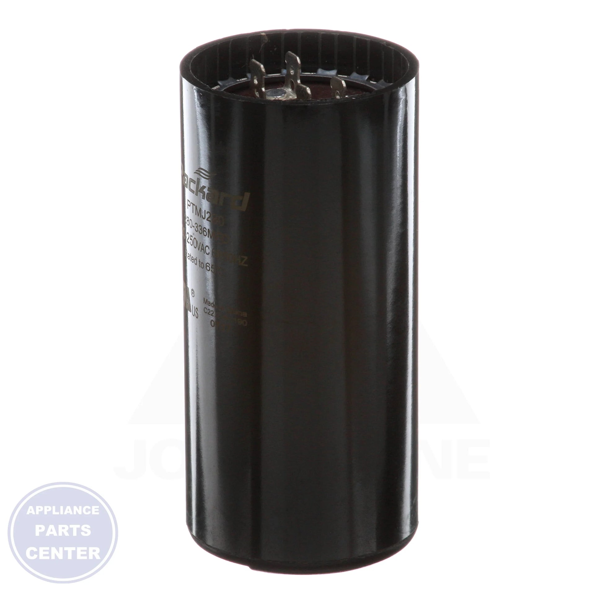 Motor Start Capacitors N/A TTMJ280 - Detailed view of 280-336 MFD capacitance and 220-250 VAC support