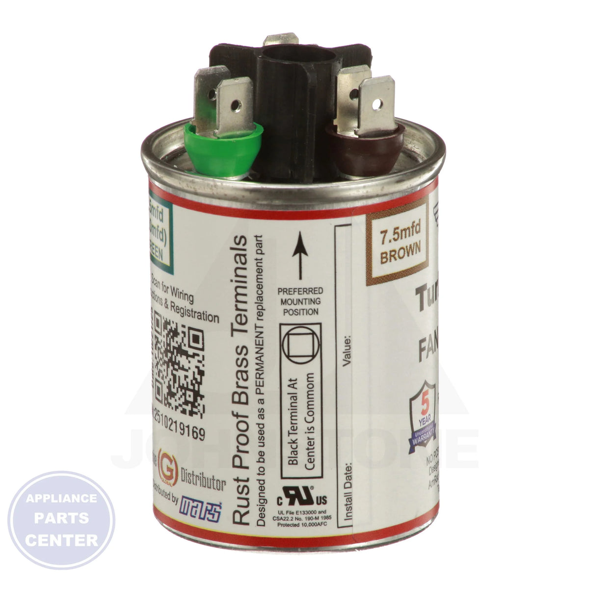 Turbo 200 Universal Replacement Run Capacitors TURBOMINI - Detailed view showcasing protective features