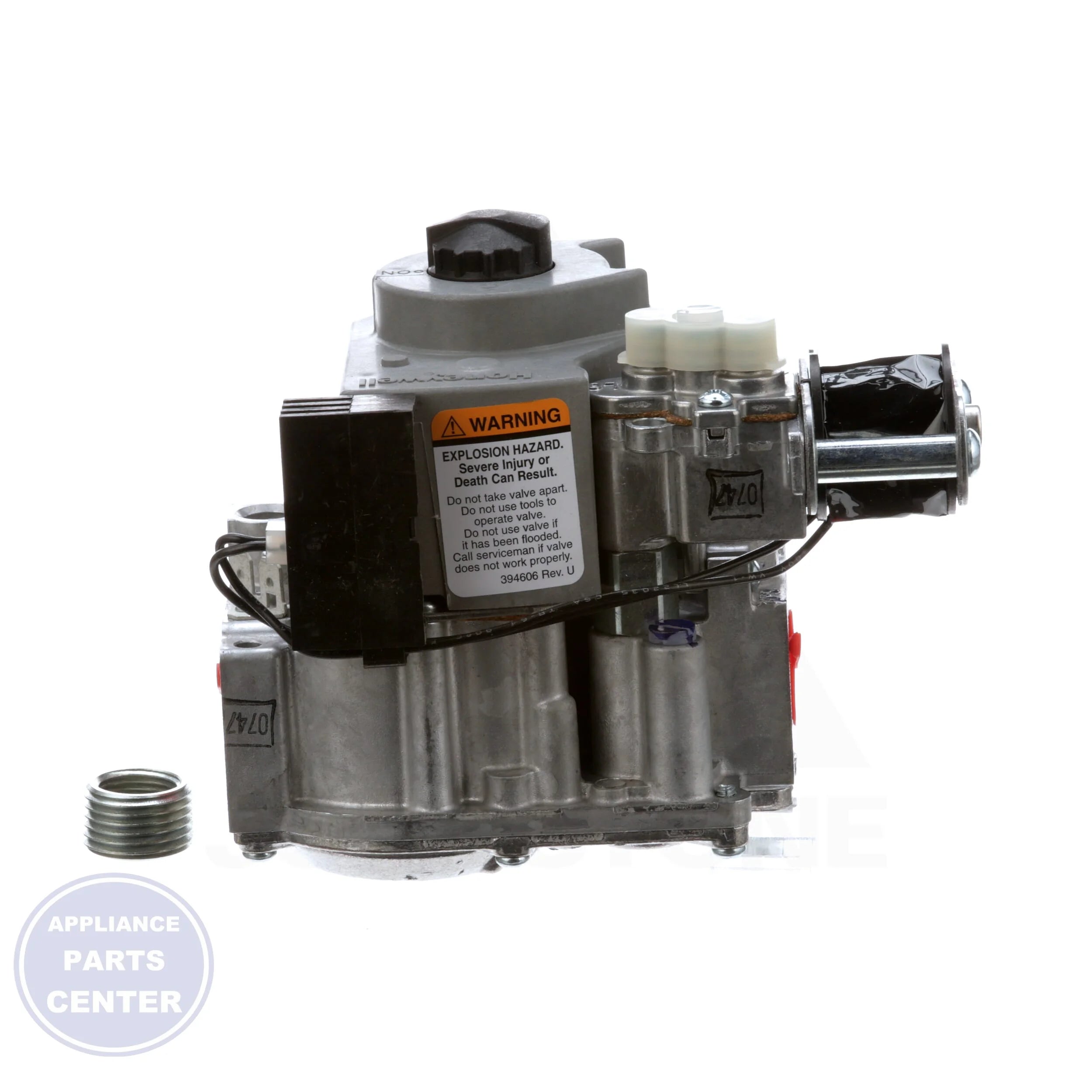 Dual Direct Ignition Gas Valve VR8205N8829T/U - Side view with 1/2" connections