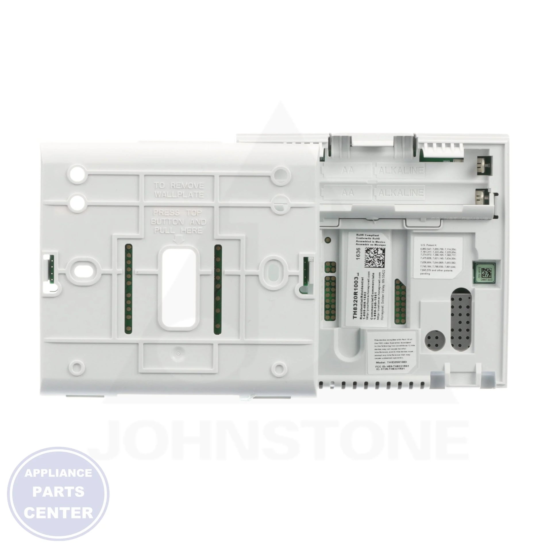 VisionPRO® 8000 Thermostat TH8320R1003/U - Side view with precise control features