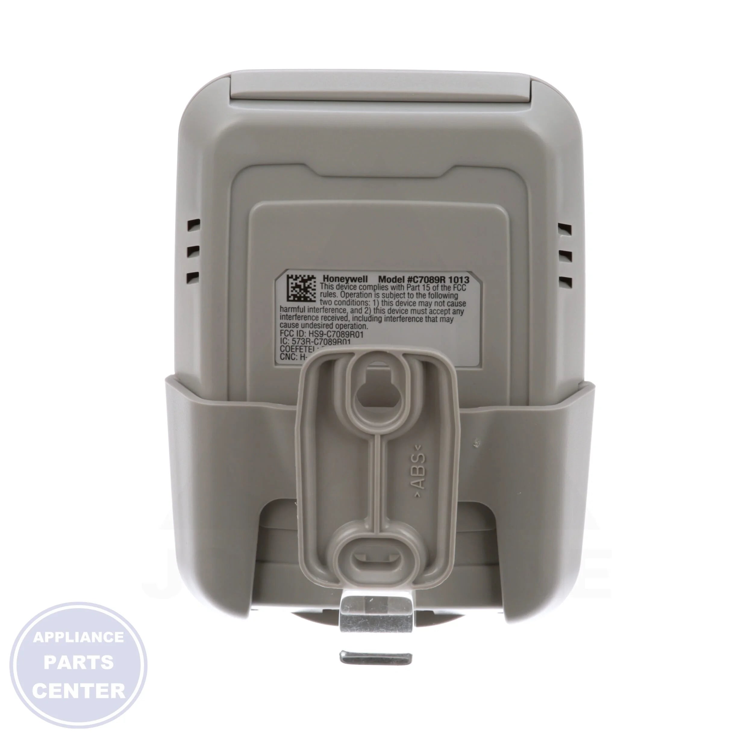 RedLINK™ Wireless Outdoor Sensor C7089R1013/U - Side view with 5-year battery life and low battery warning specifications