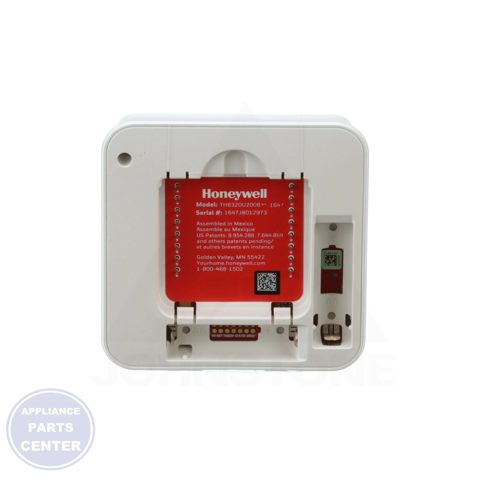 T6 Pro Programmable Thermostat TH6320U2008/U - Side view with precise measurements