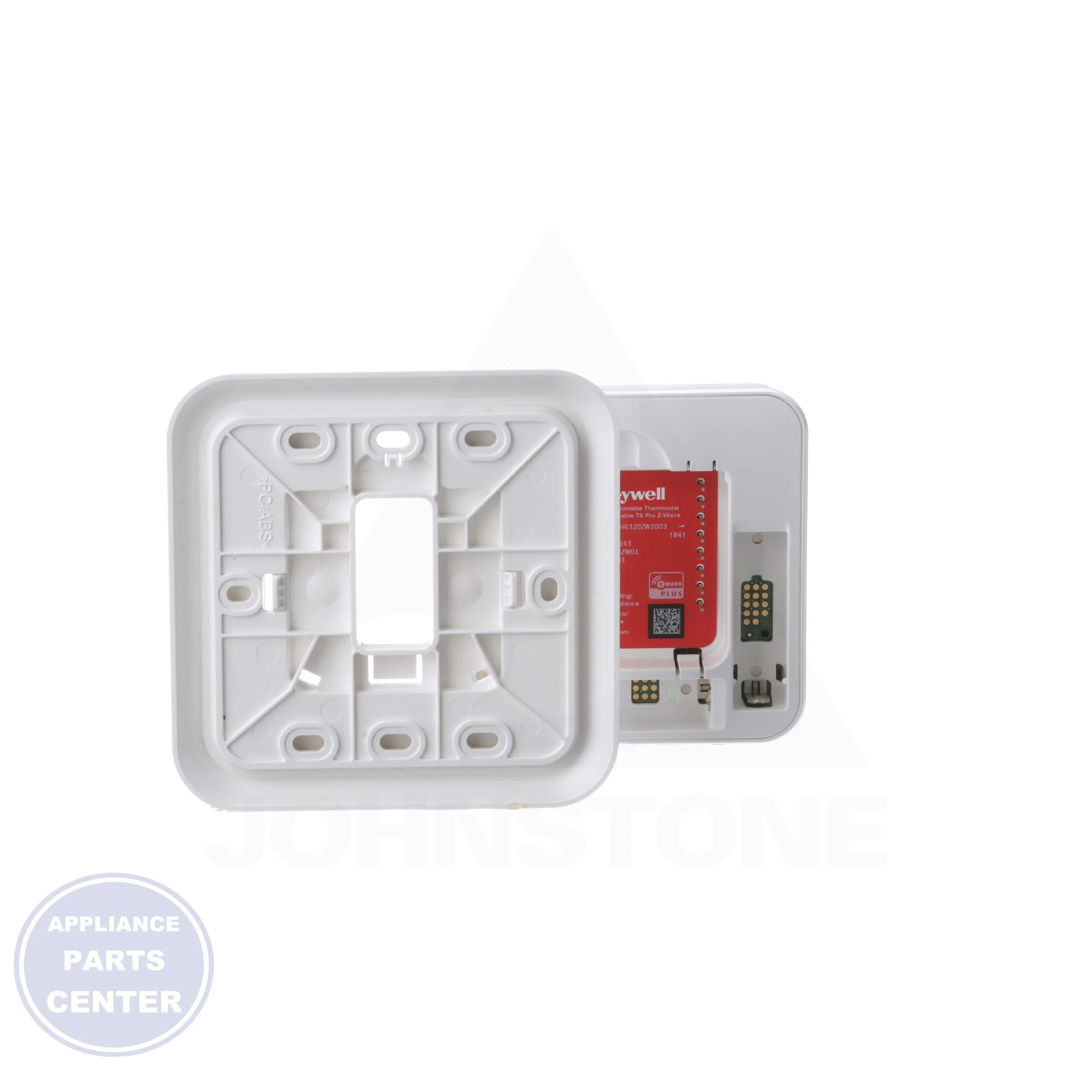 Z-Wave T6 Pro Programmable Thermostat TH6320ZW2003/U - Side view with precise temperature control specs