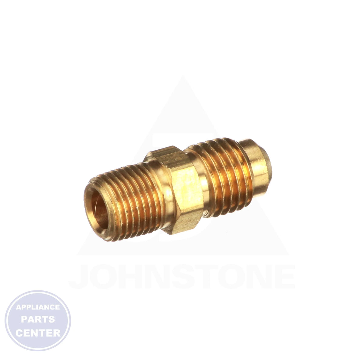 Half Union Flare to Male Pipe Thread U1-4A - Side view with 1/4 SAE x 1/8 MPT specs