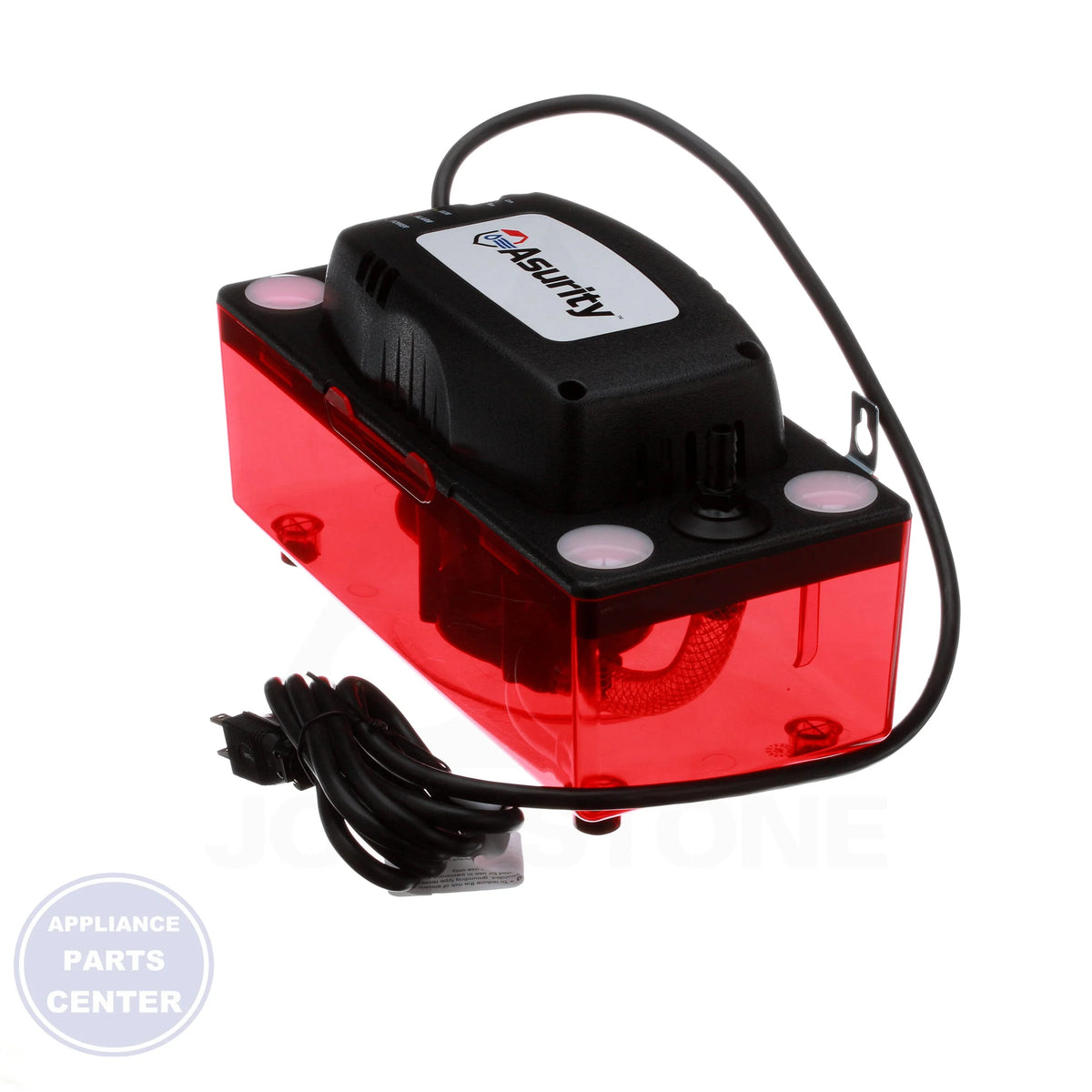 ULTRACP Series 120V Condensate Pump With Tubing - Detailed view of ductless check valve