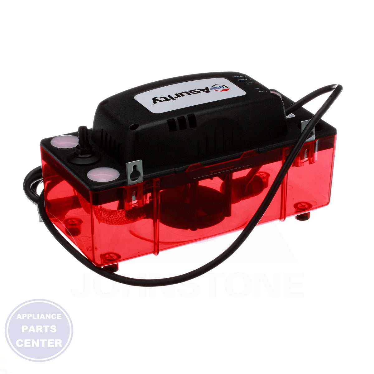 ULTRACP Series 120V Condensate Pump With Tubing - Side view with 22' shutoff capacity