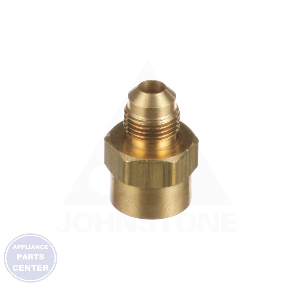 Flare Fitting Reducer UR3-86 - Side view with 1/2" Female SAE x 3/8" Male SAE specs