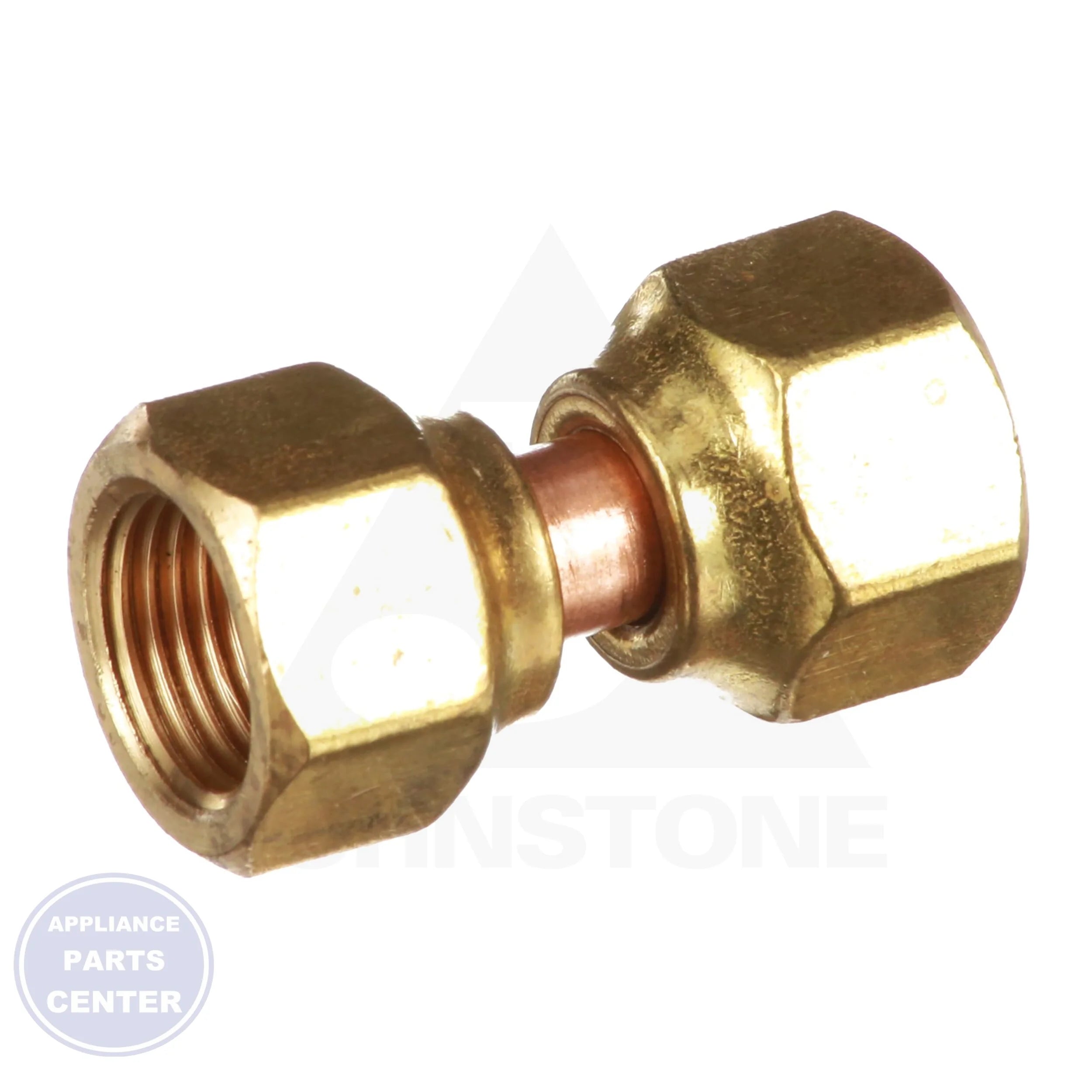 Flare Swivel Connector US4-6 - Side view with 3/8" tubing compatibility
