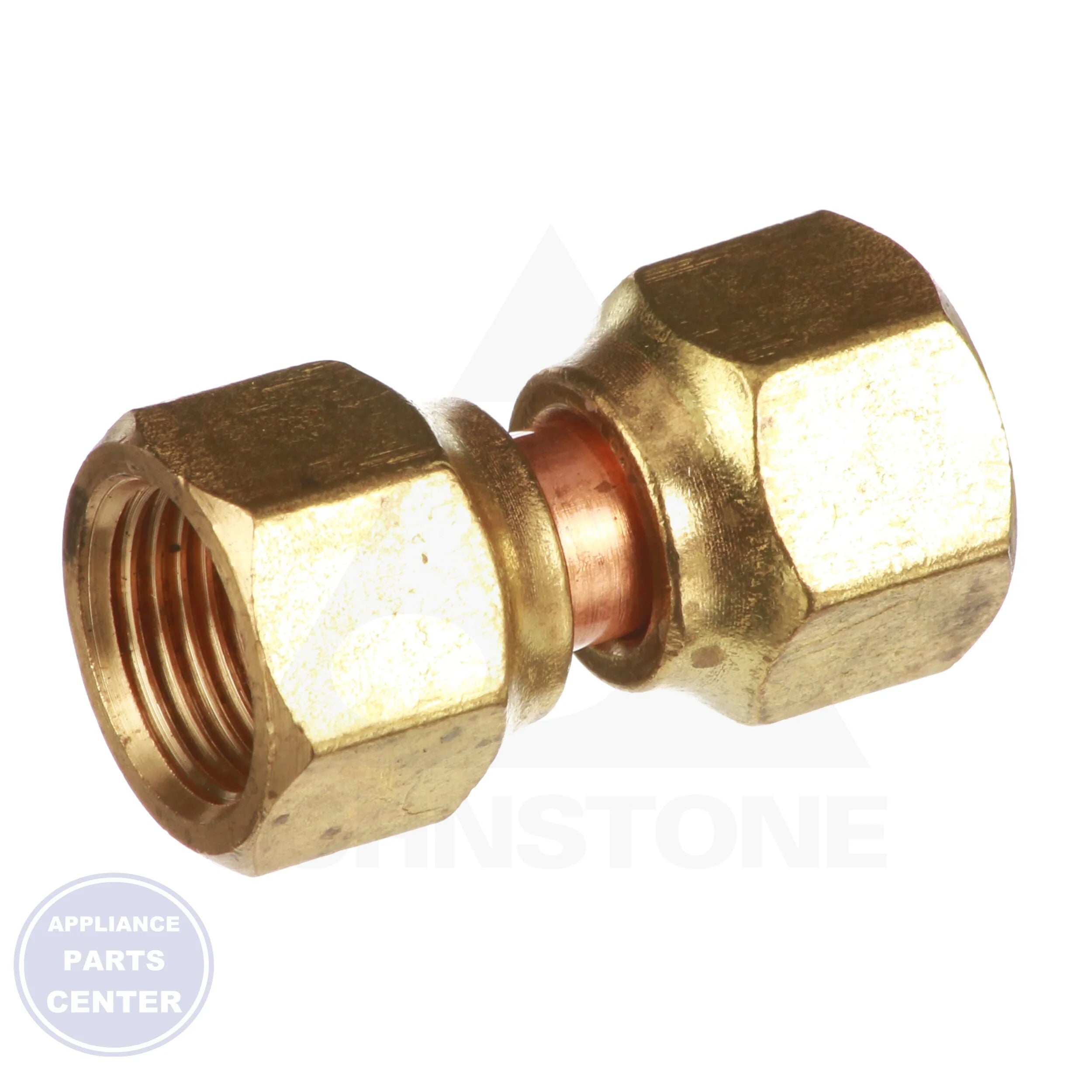 Flare Swivel Connector US4-8 - Side view with 1/2" SAE size