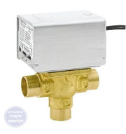 V4044 Line Voltage Diverting Valves V4044A1191 - Main view showing manual opener for heating systems