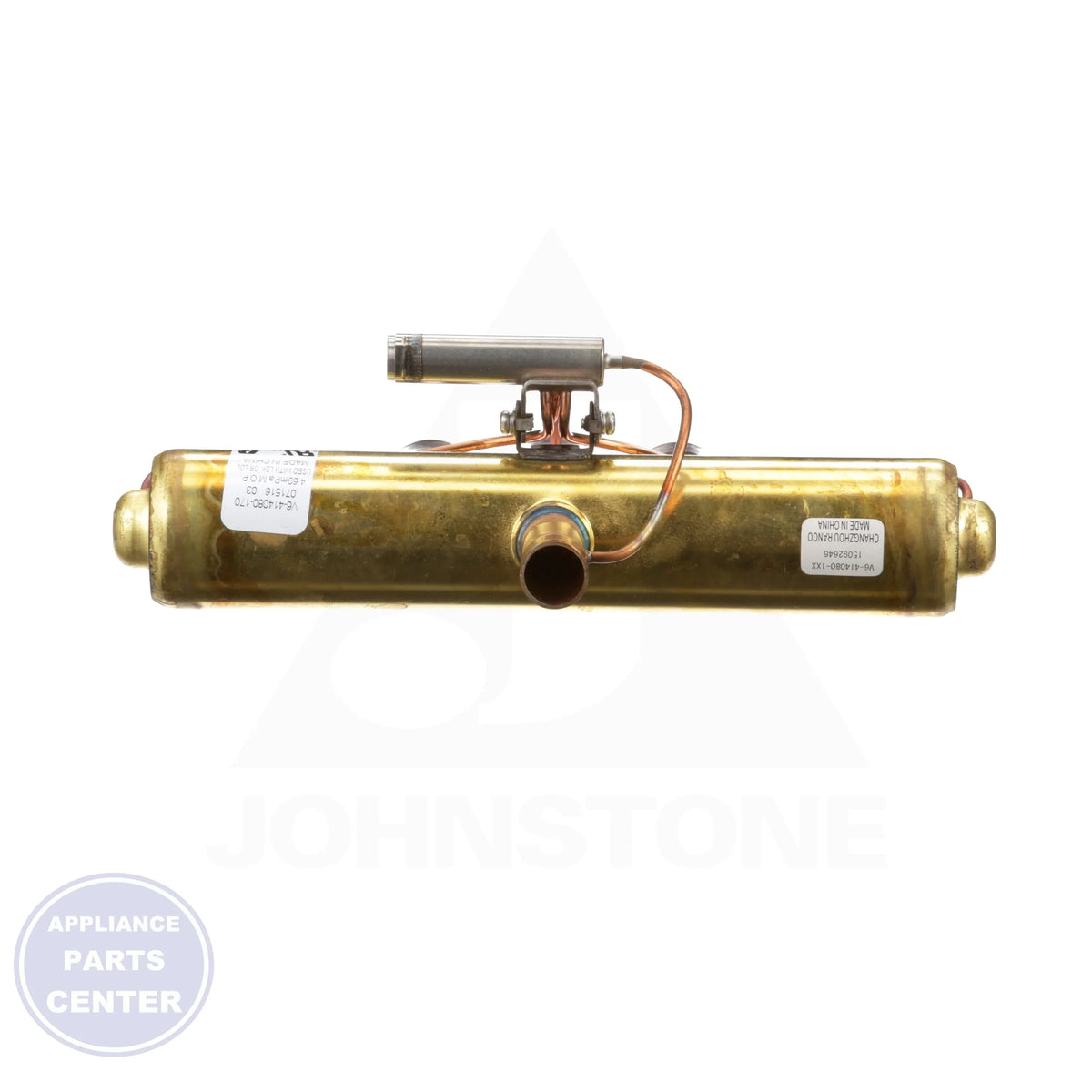 Solenoid Operated Reversing Valve V6-414080-170 - Side view with 1/2" discharge and 7/8" suction connections