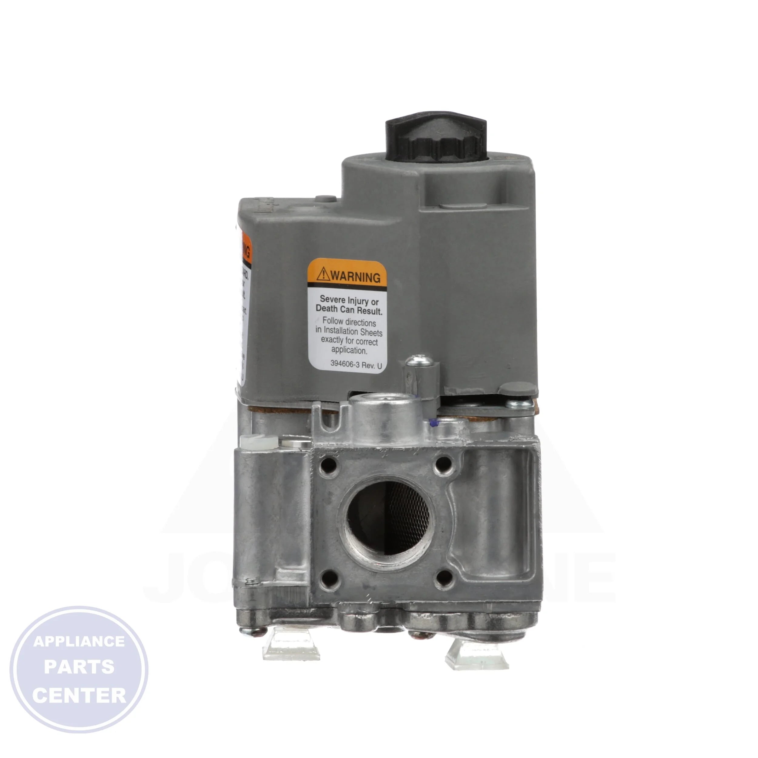 Dual Intermittent Pilot Gas Valve VR8245M2530 - Side view with 1/2" inlet and 1/2" outlet connections
